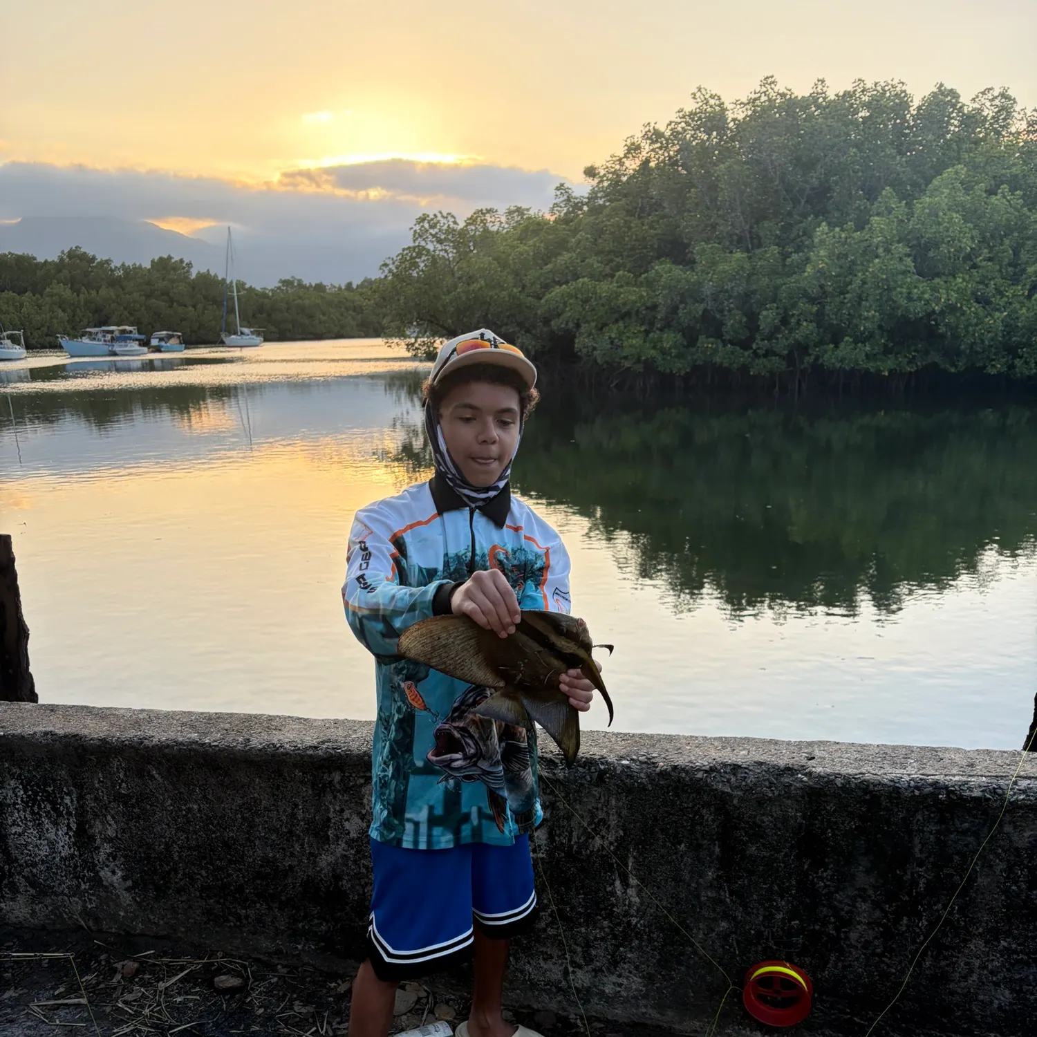 Dusky batfish caught on Fishbrain