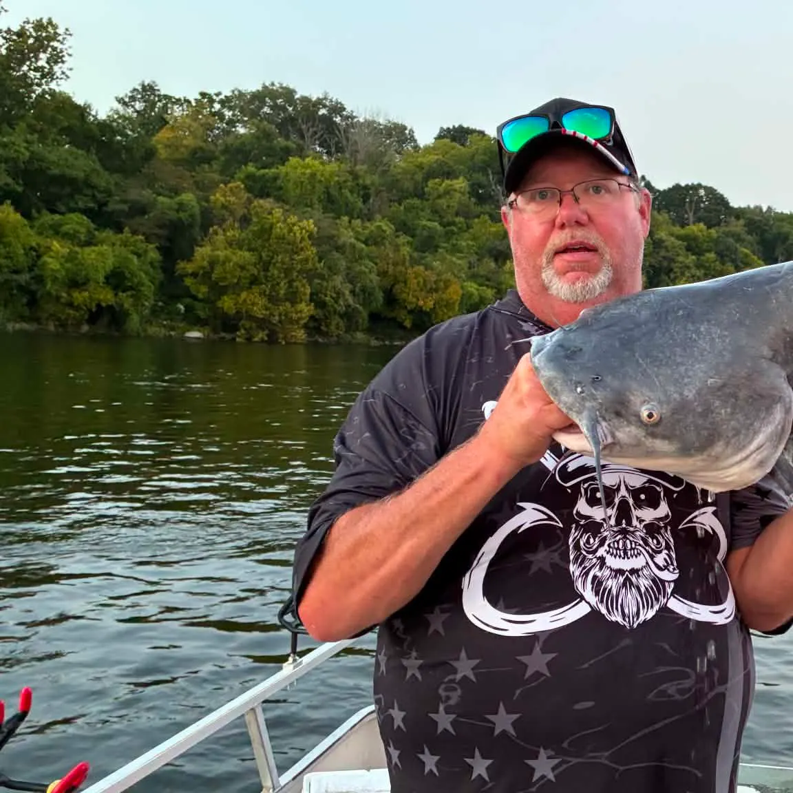 Blue catfish caught on Fishbrain