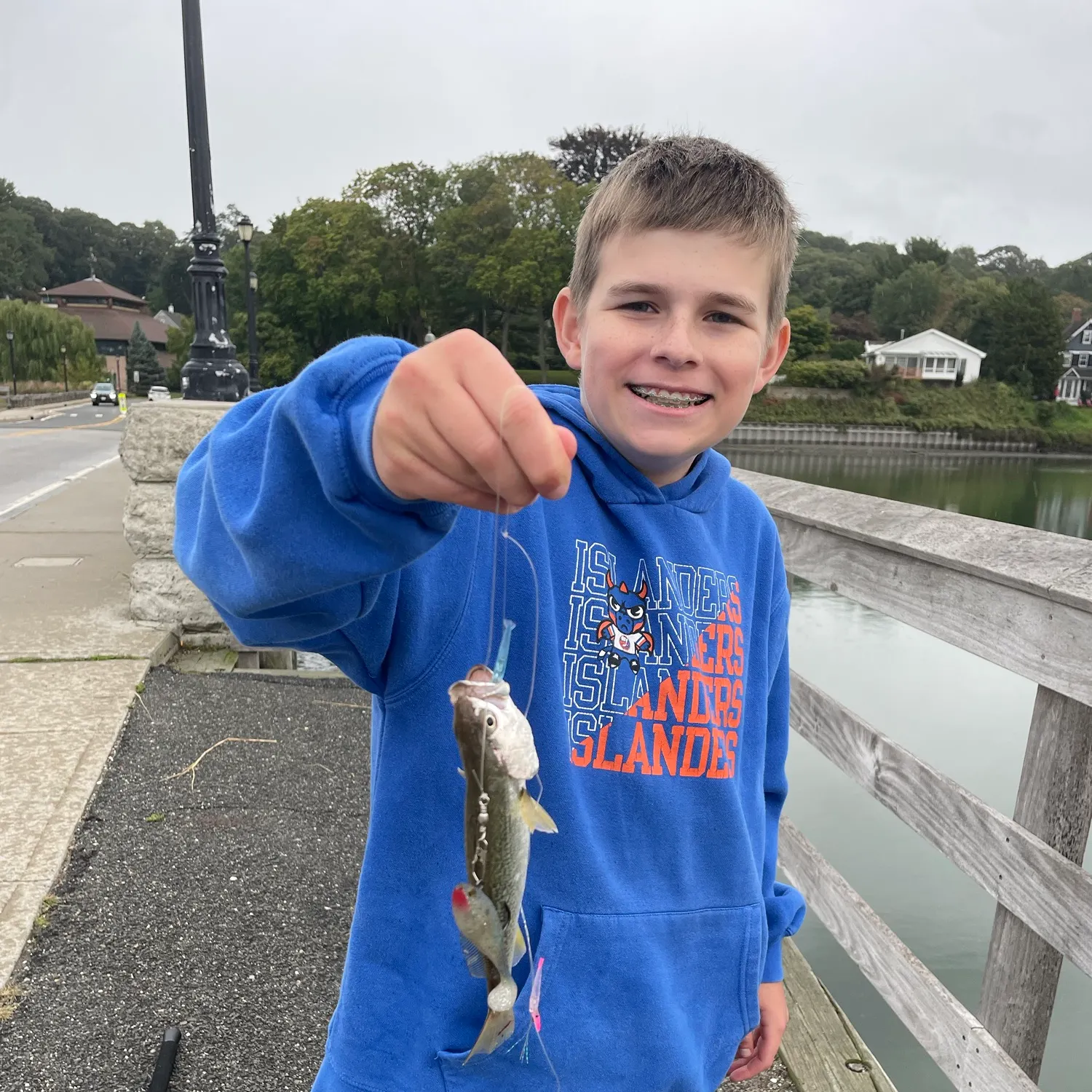 Gray weakfish caught on Fishbrain