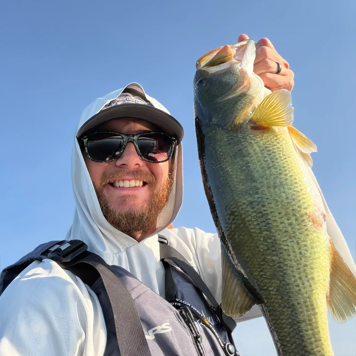 Largemouth bass caught on Fishbrain