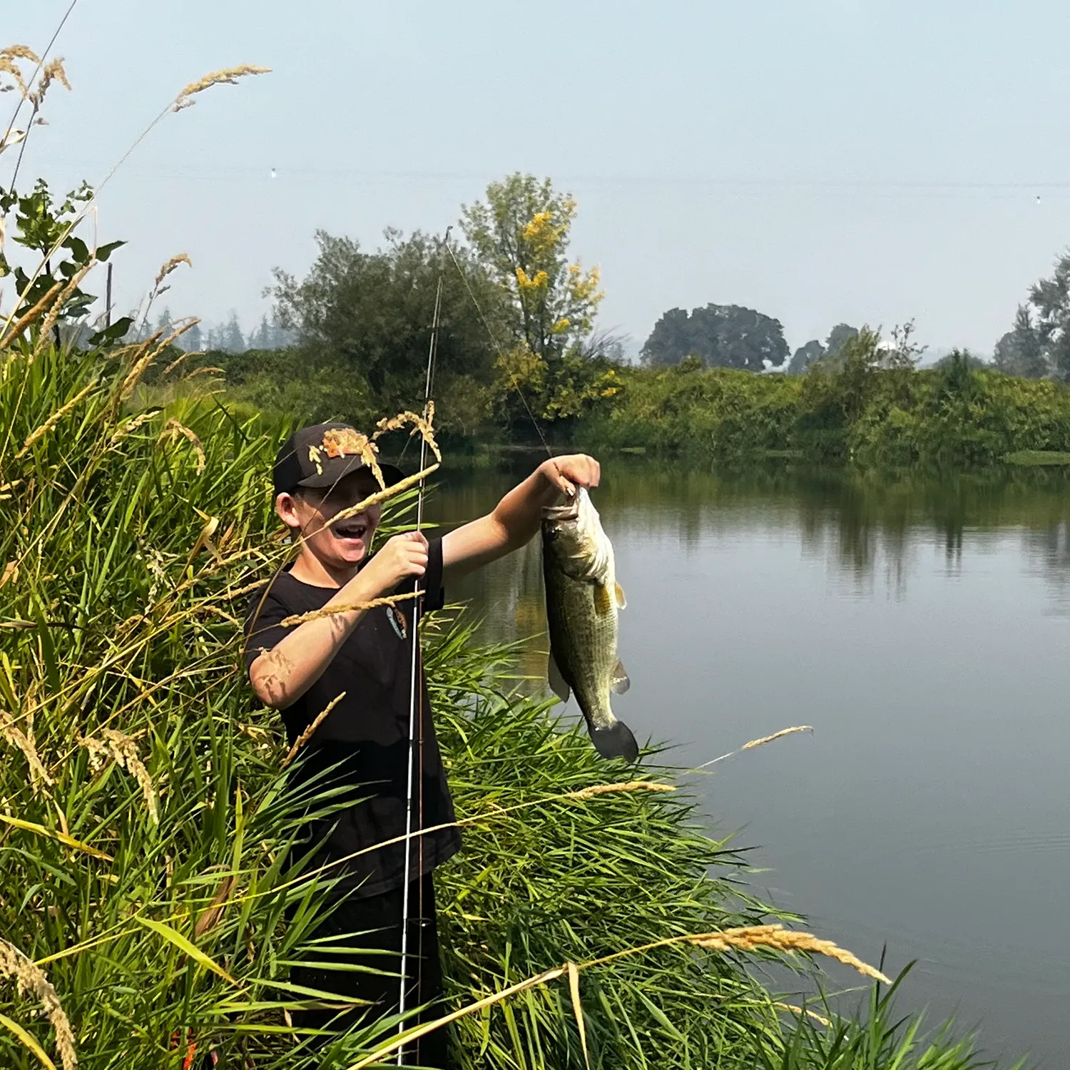 Largemouth bass caught on Fishbrain