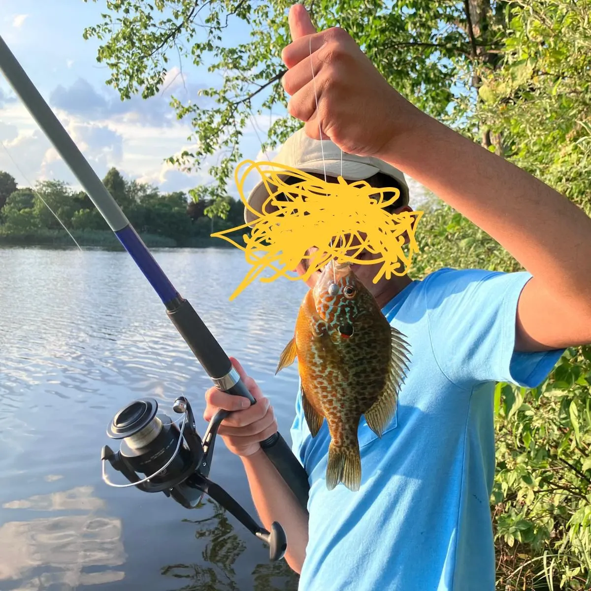 The most recent Pumpkingill hybrid catches on Fishbrain
