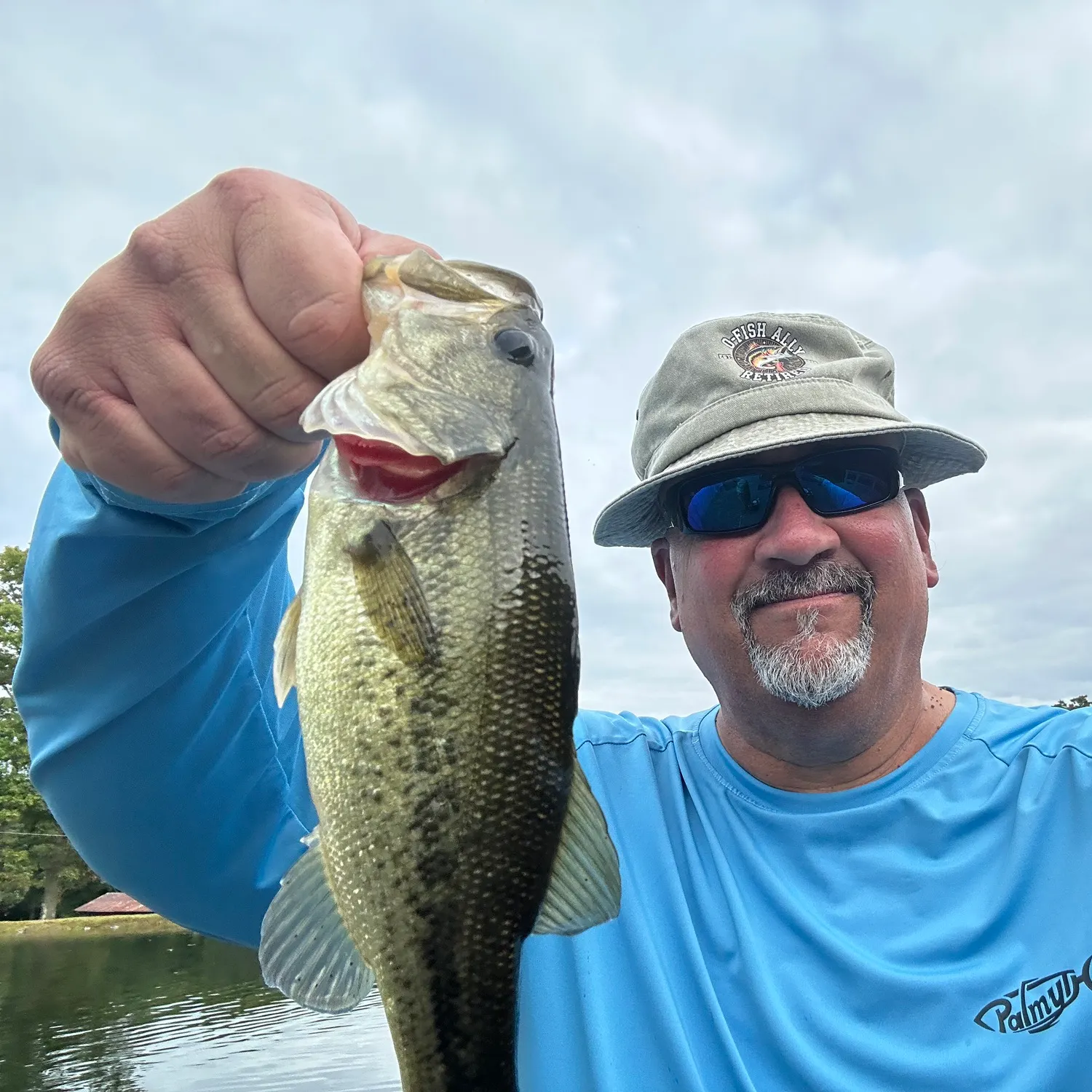 Largemouth bass caught on Fishbrain