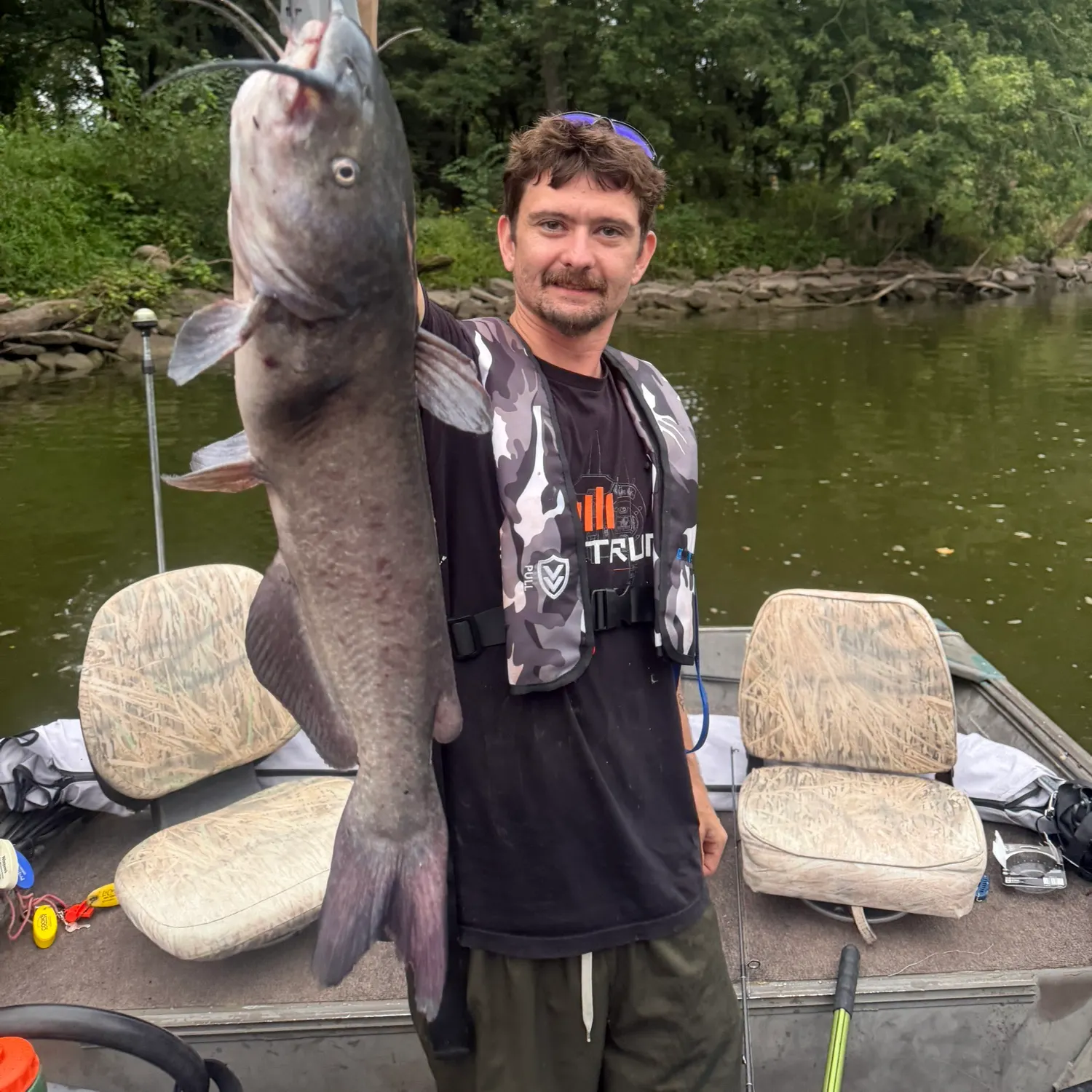 Channel catfish caught on Fishbrain