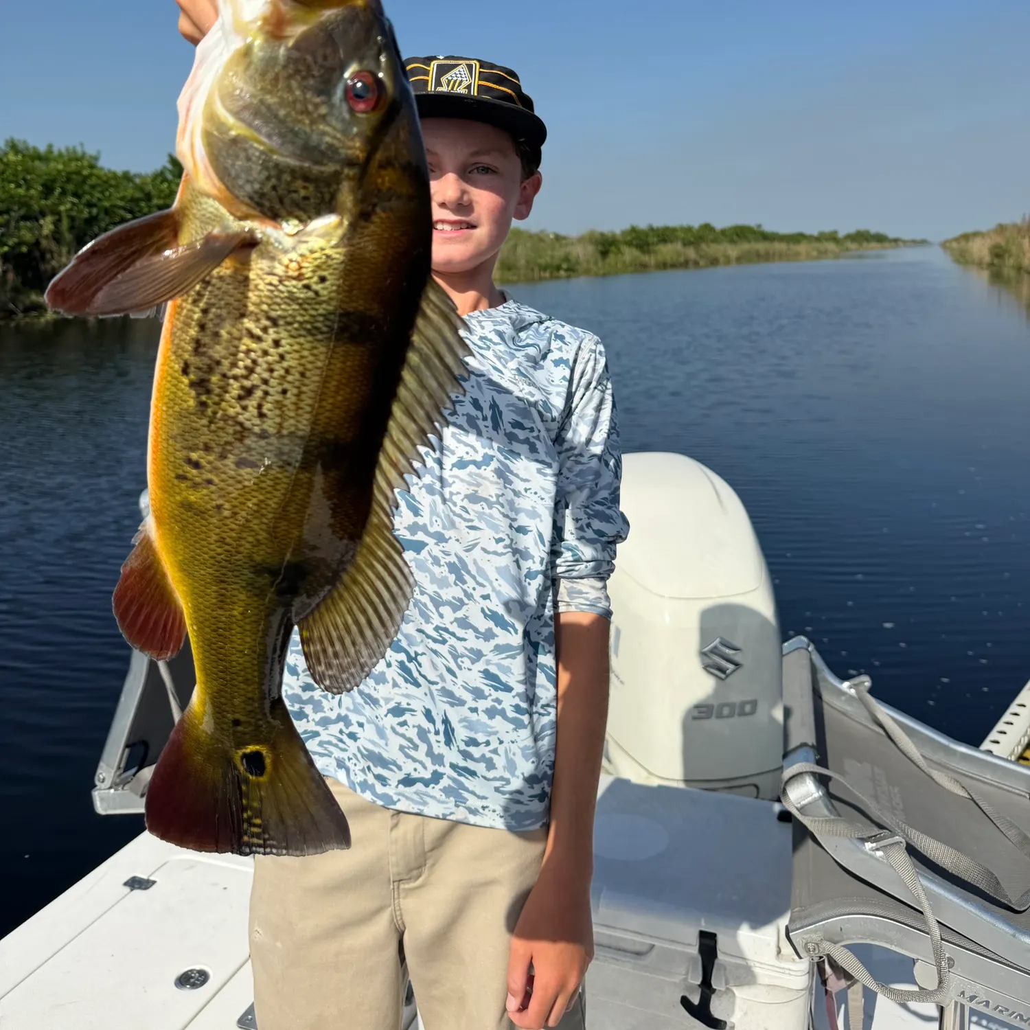 Butterfly peacock bass caught on Fishbrain