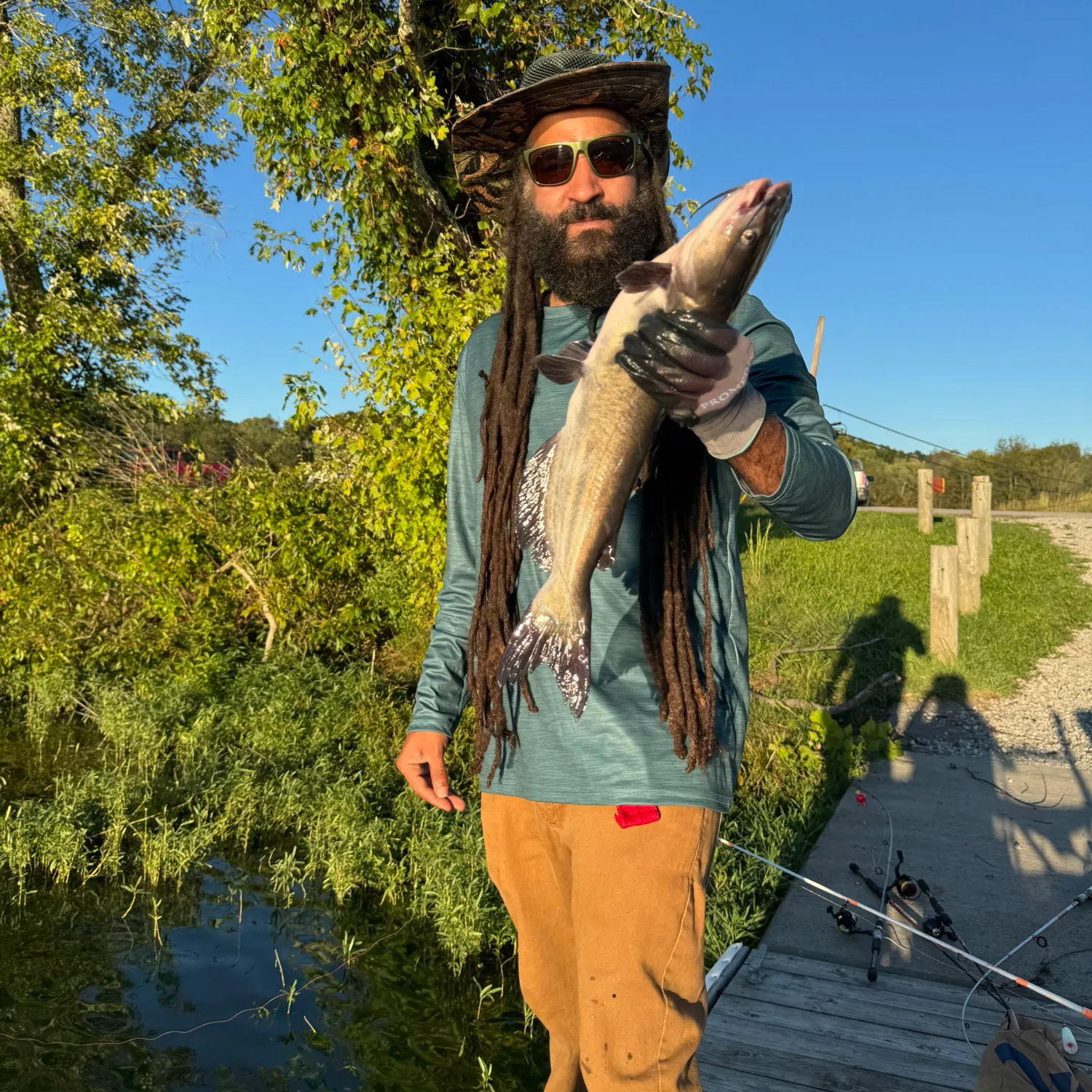 Channel catfish caught on Fishbrain