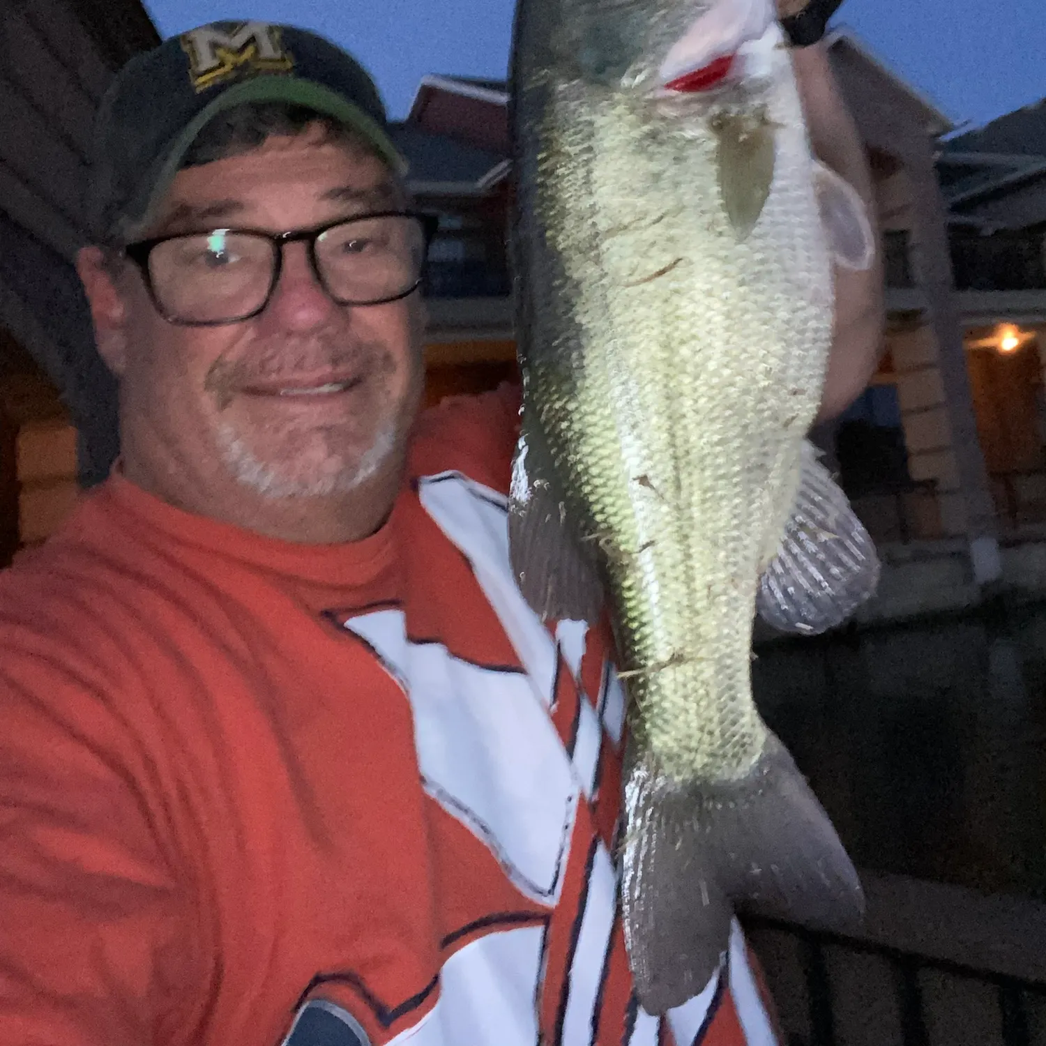 Largemouth bass caught on Fishbrain