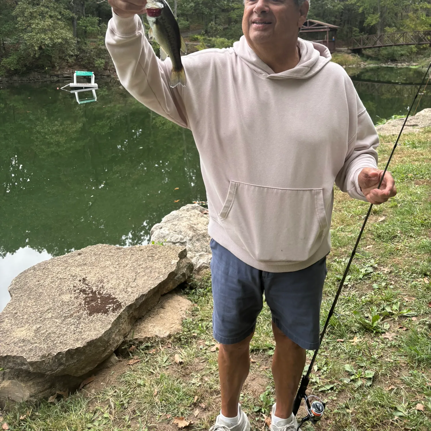 Largemouth bass caught on Fishbrain