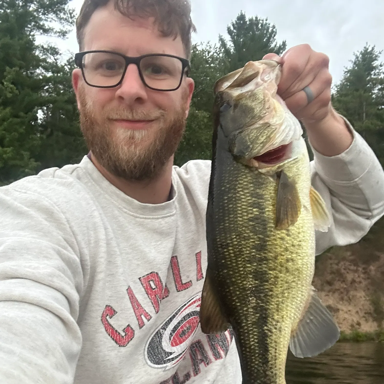 Largemouth bass caught on Fishbrain
