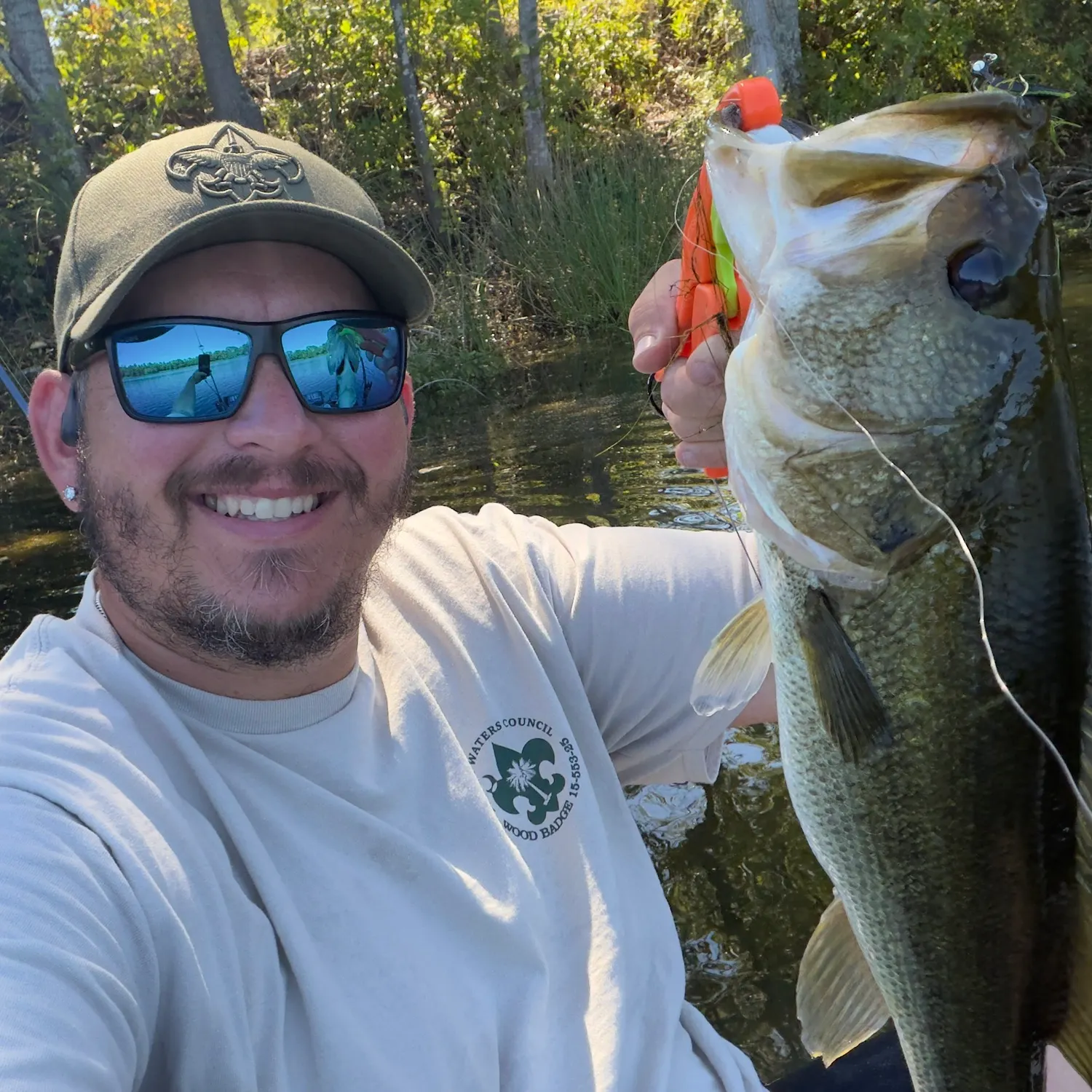 Largemouth bass caught on Fishbrain