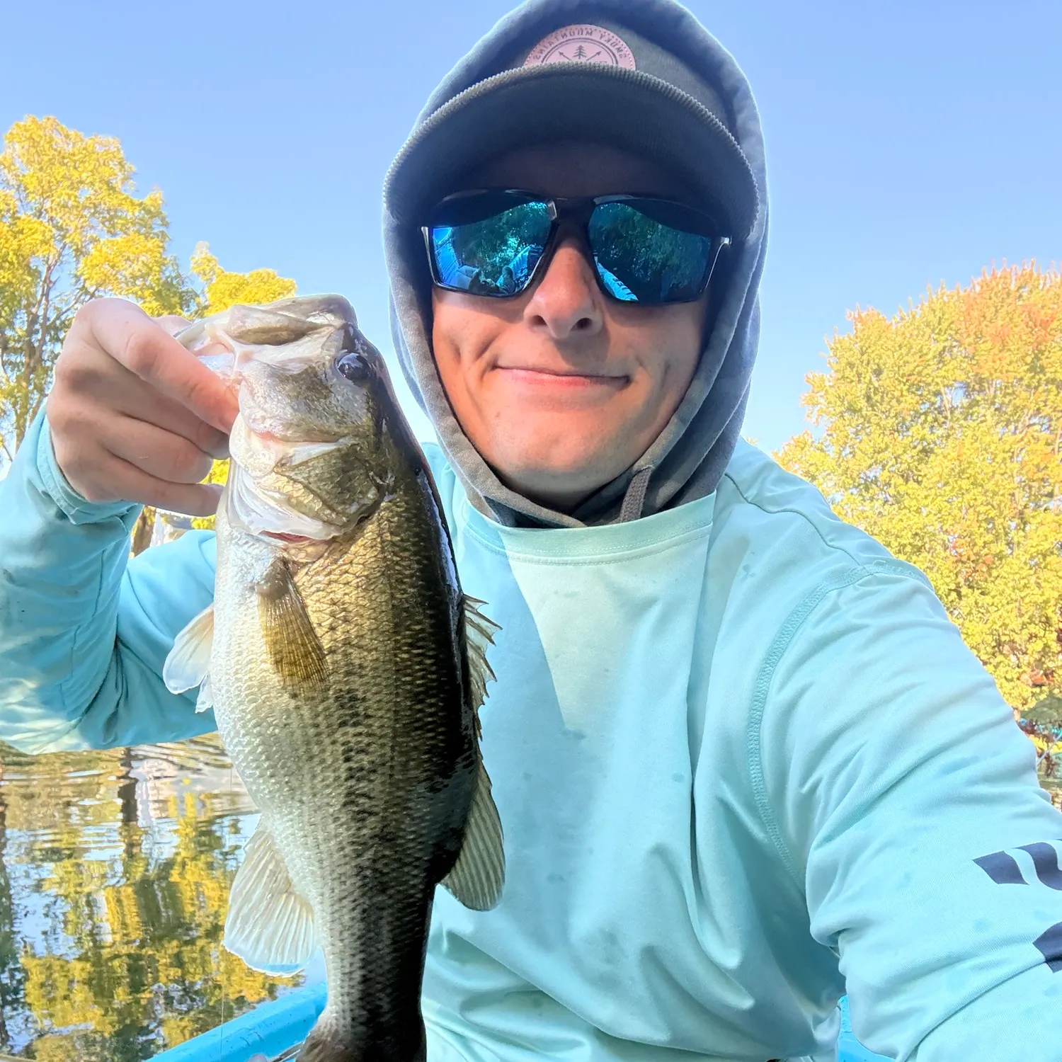 Largemouth bass caught on Fishbrain