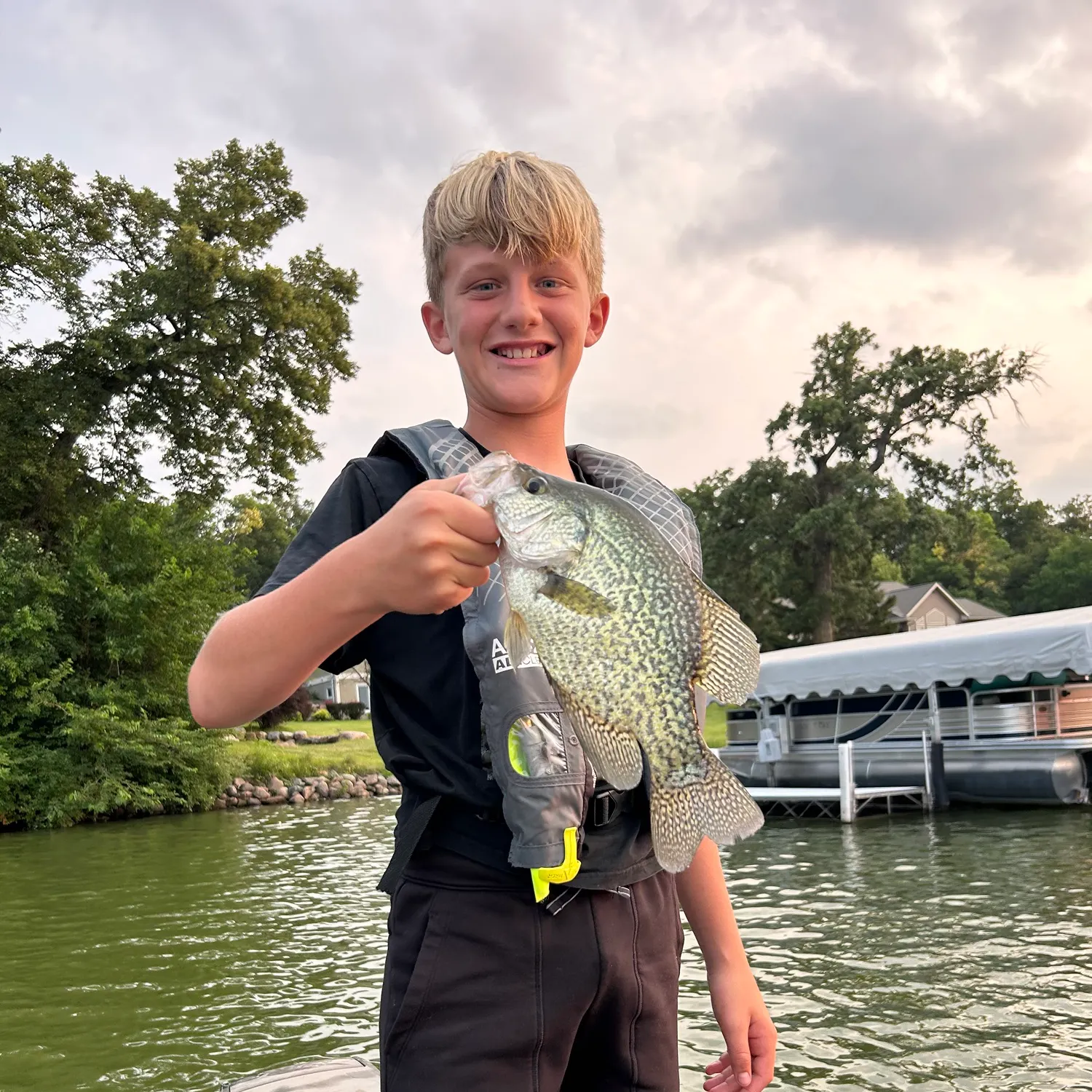 Black crappie caught on Fishbrain