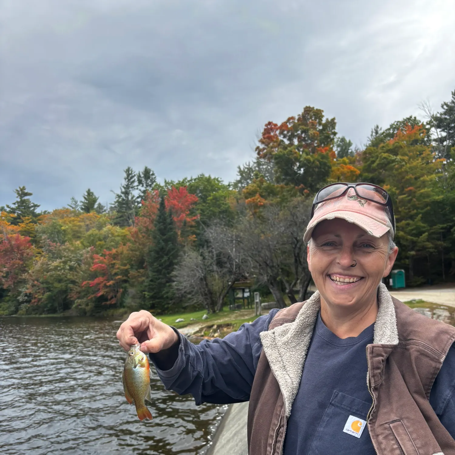 Redbreast sunfish caught on Fishbrain