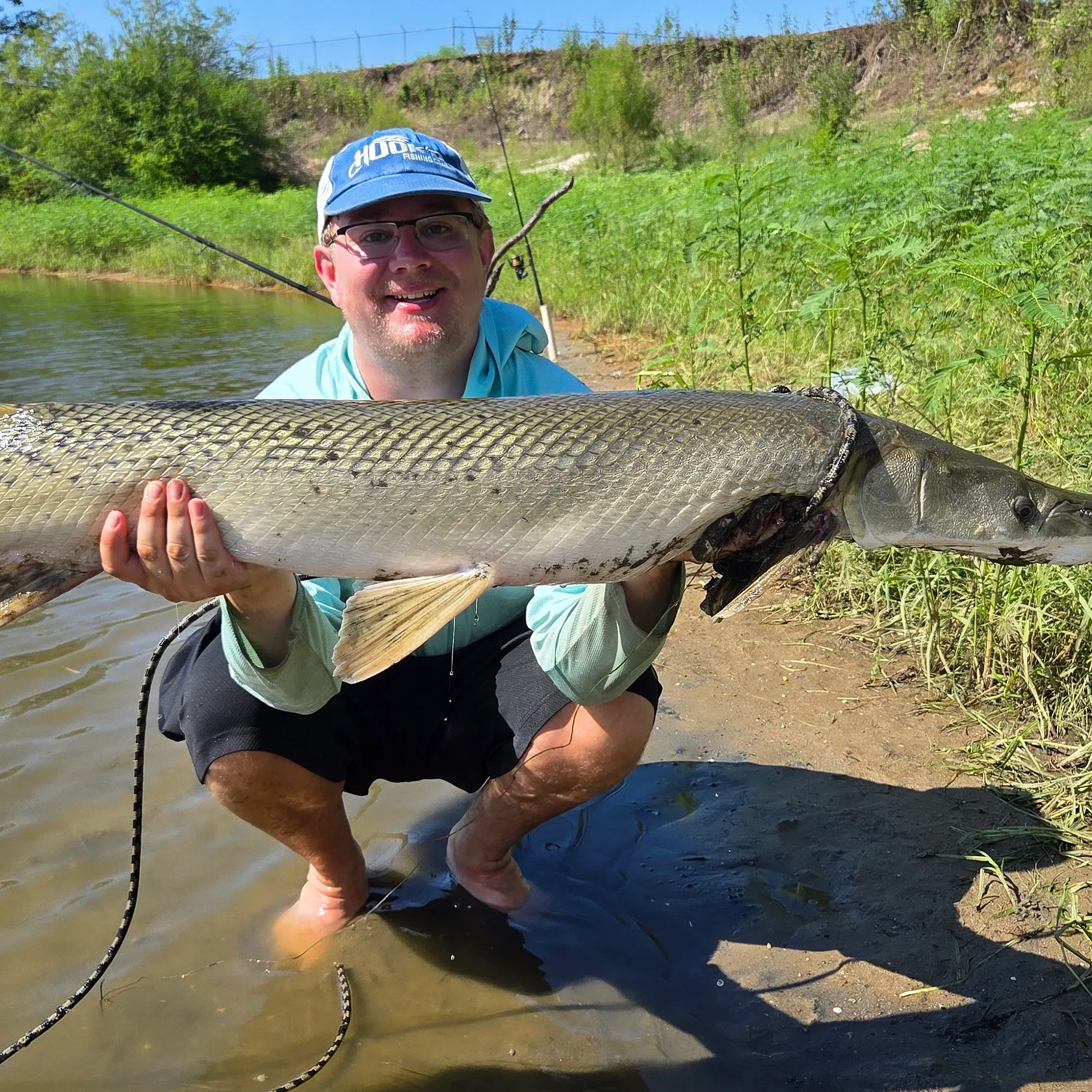 Alligator gar caught on Fishbrain