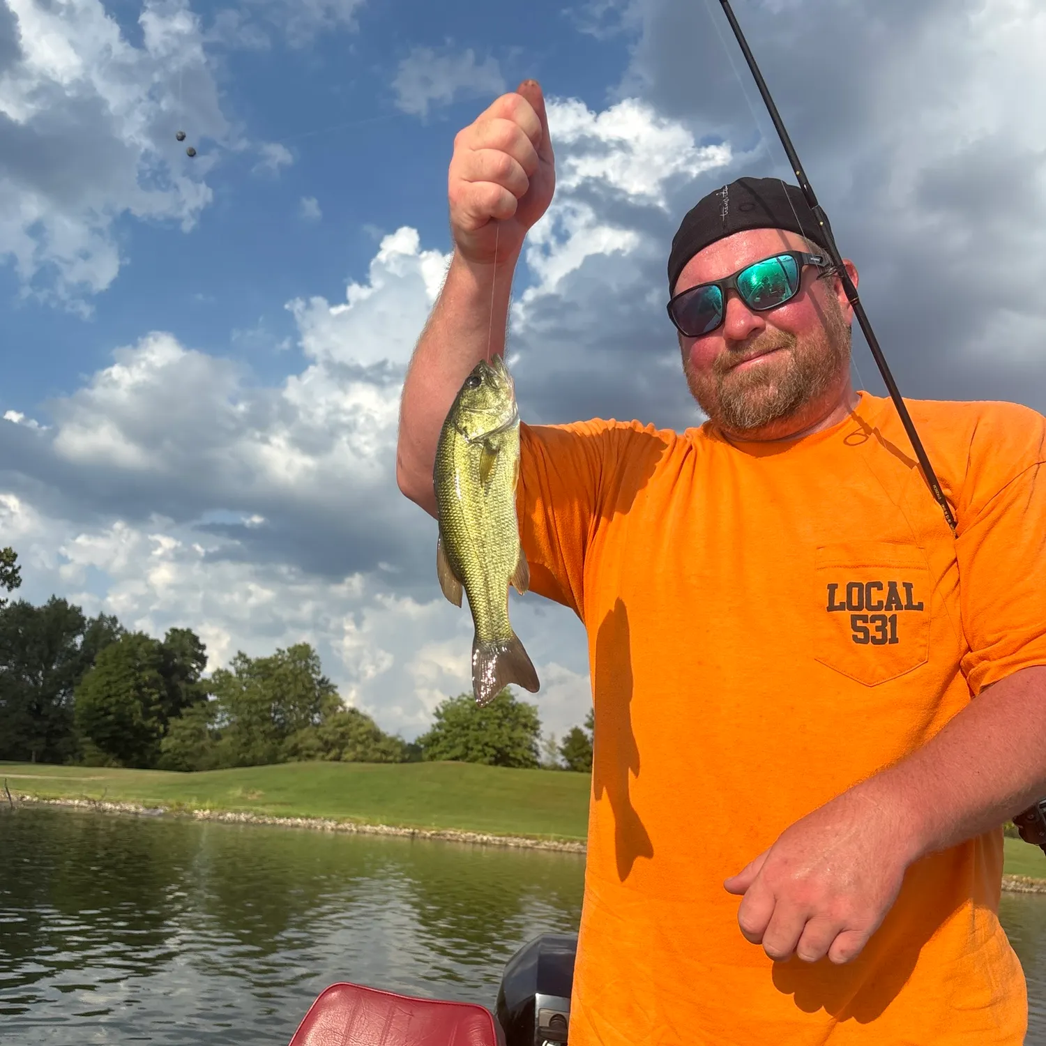 Largemouth bass caught on Fishbrain