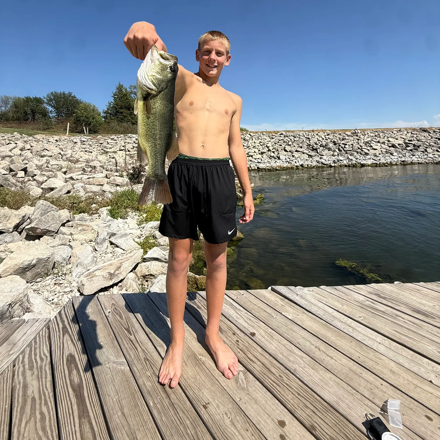Largemouth bass caught on Fishbrain