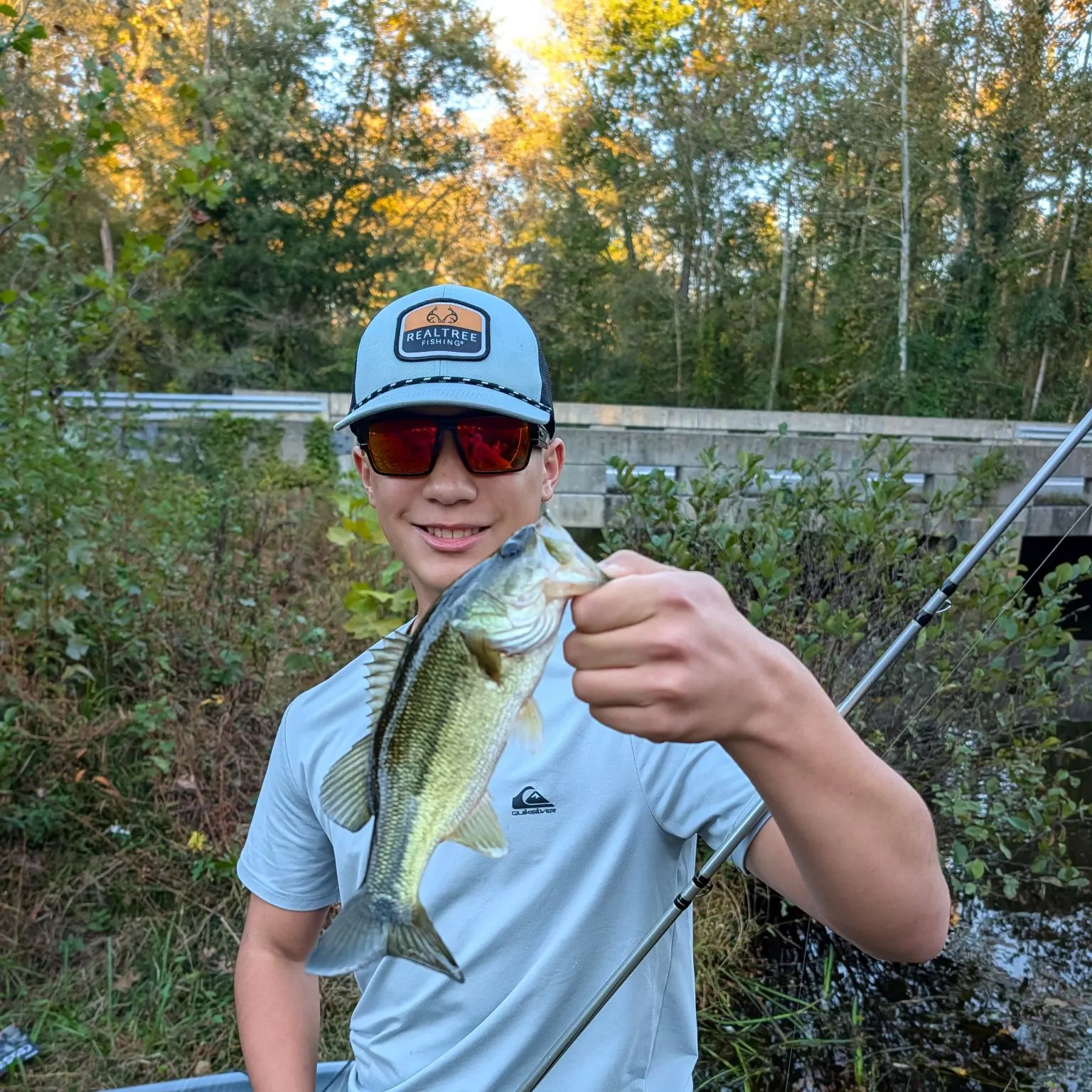 Largemouth bass caught on Fishbrain