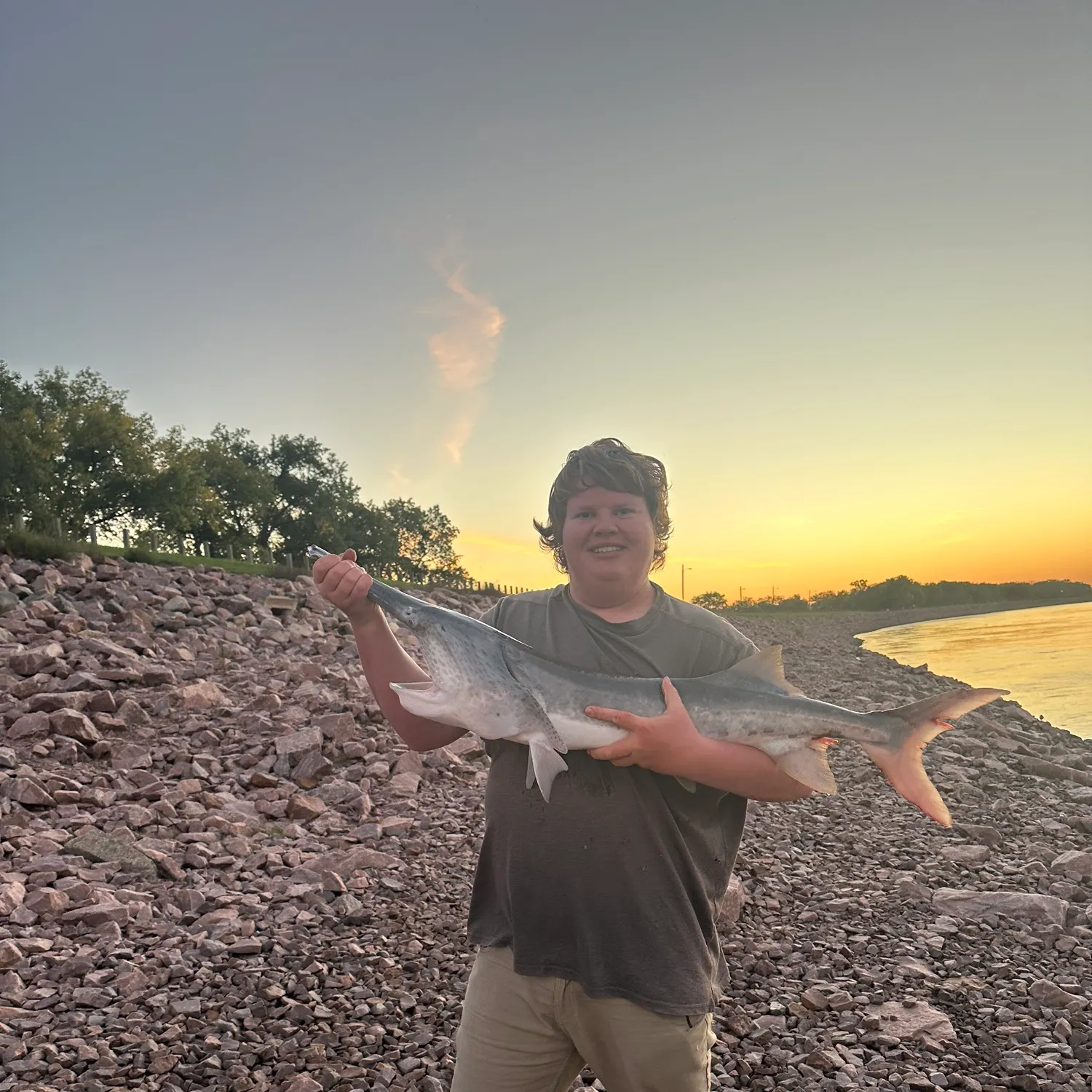 The most recent Paddlefish catches on Fishbrain