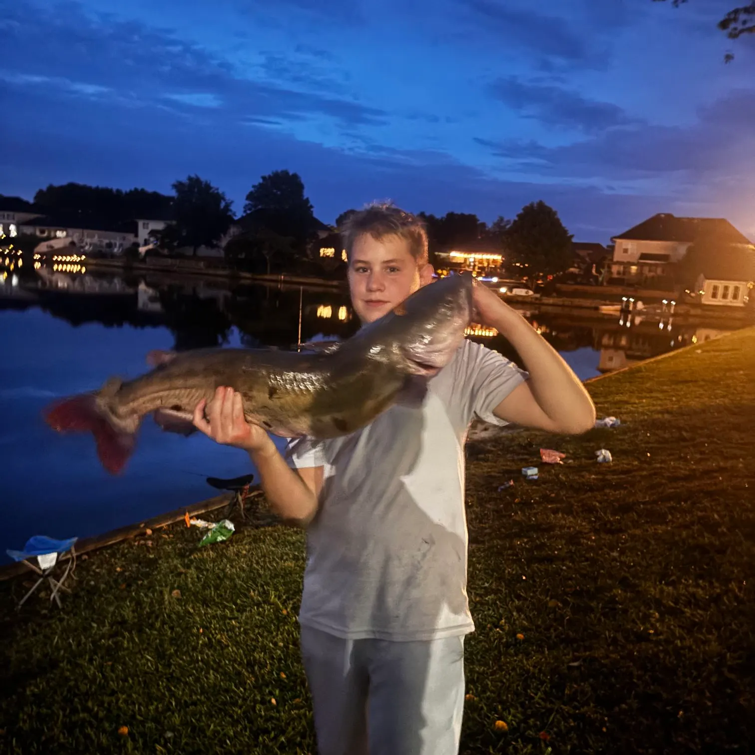 Channel catfish caught on Fishbrain