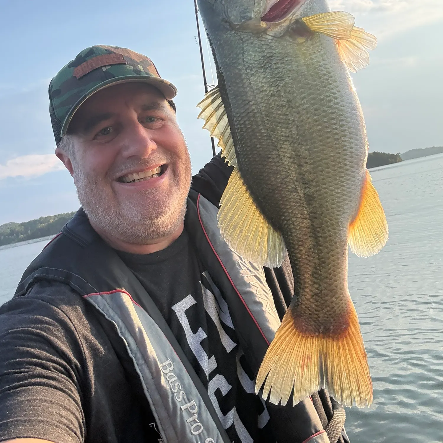Largemouth bass caught on Fishbrain