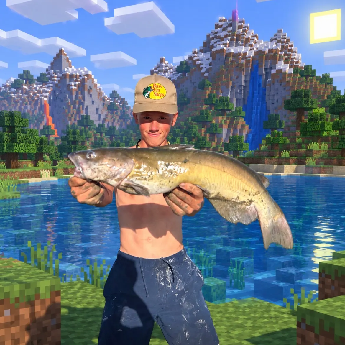 Channel catfish caught on Fishbrain