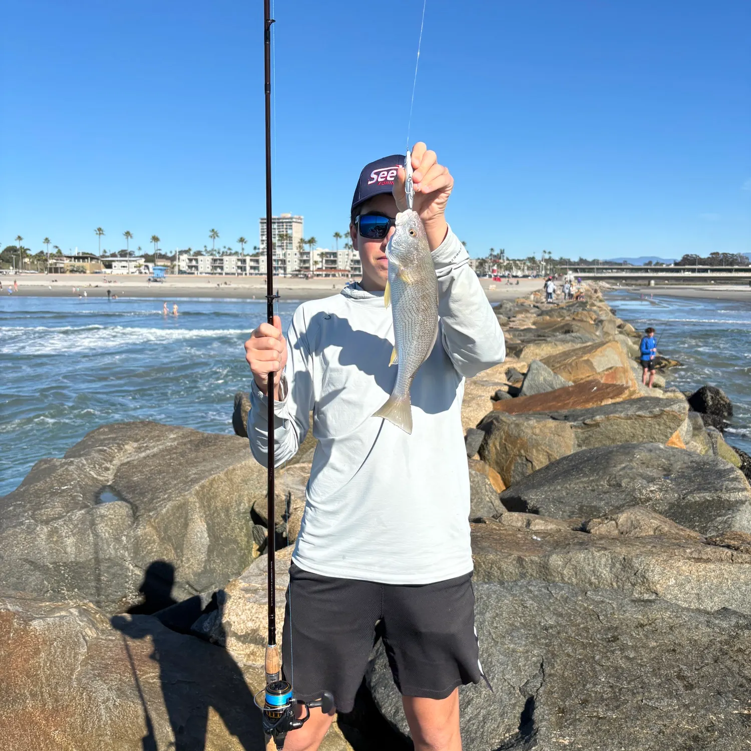 The most recent Yellowfin croaker catches on Fishbrain