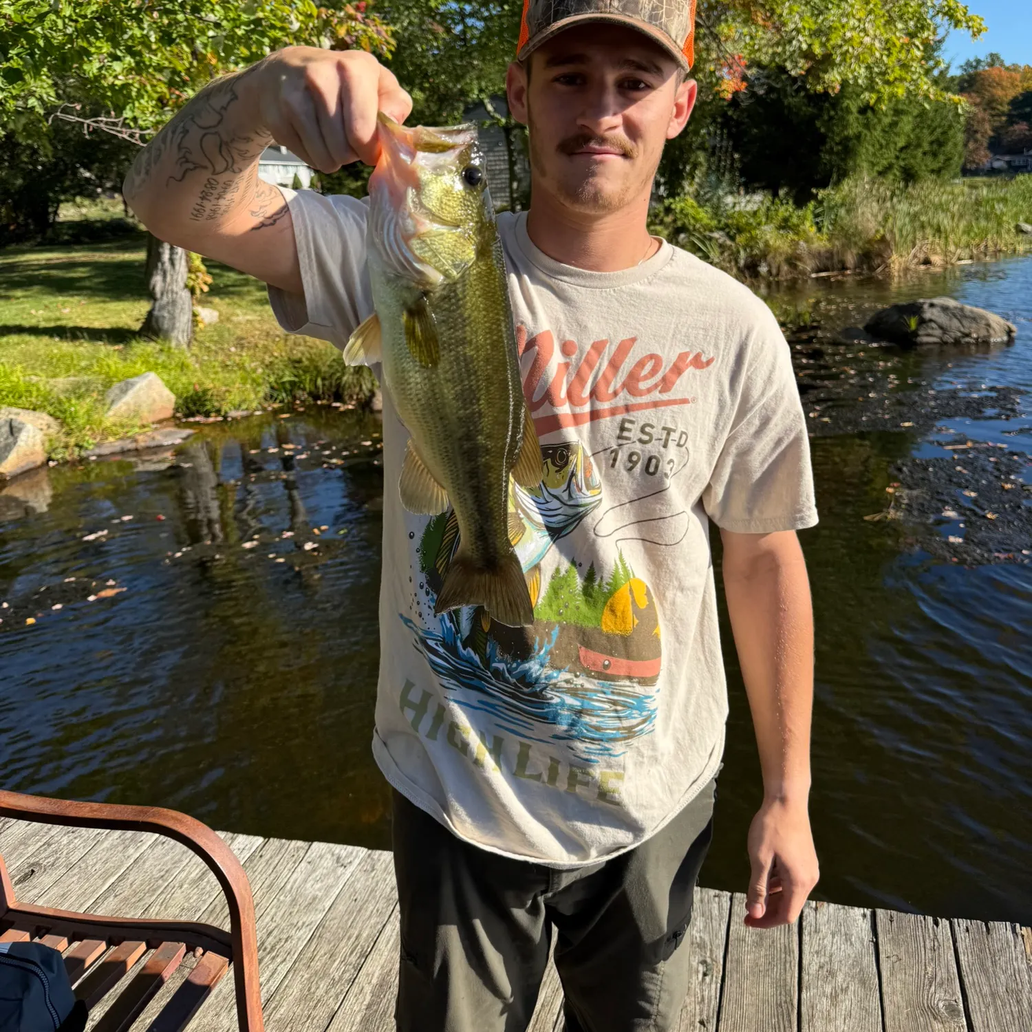 Largemouth bass caught on Fishbrain