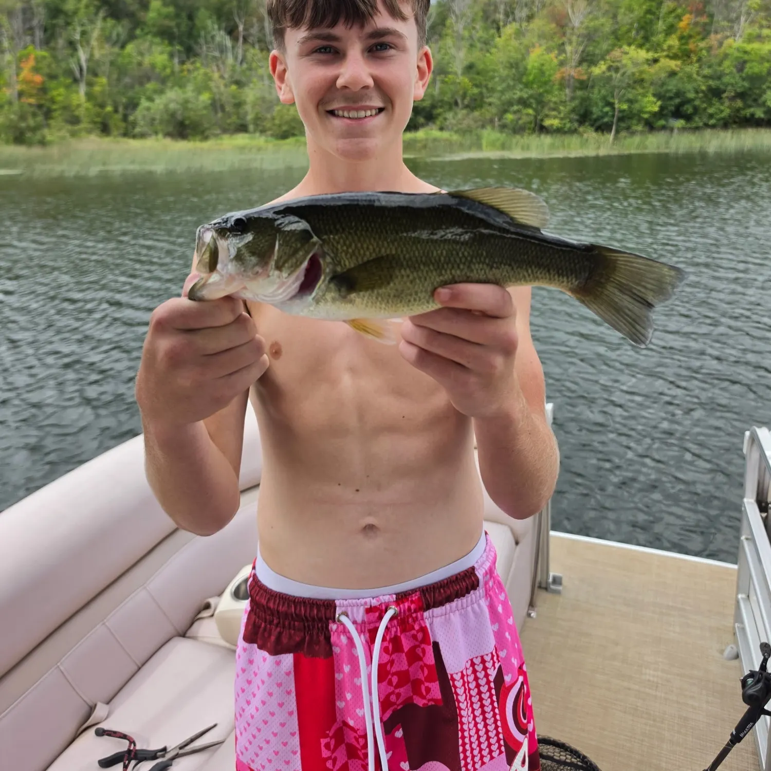 Largemouth bass caught on Fishbrain