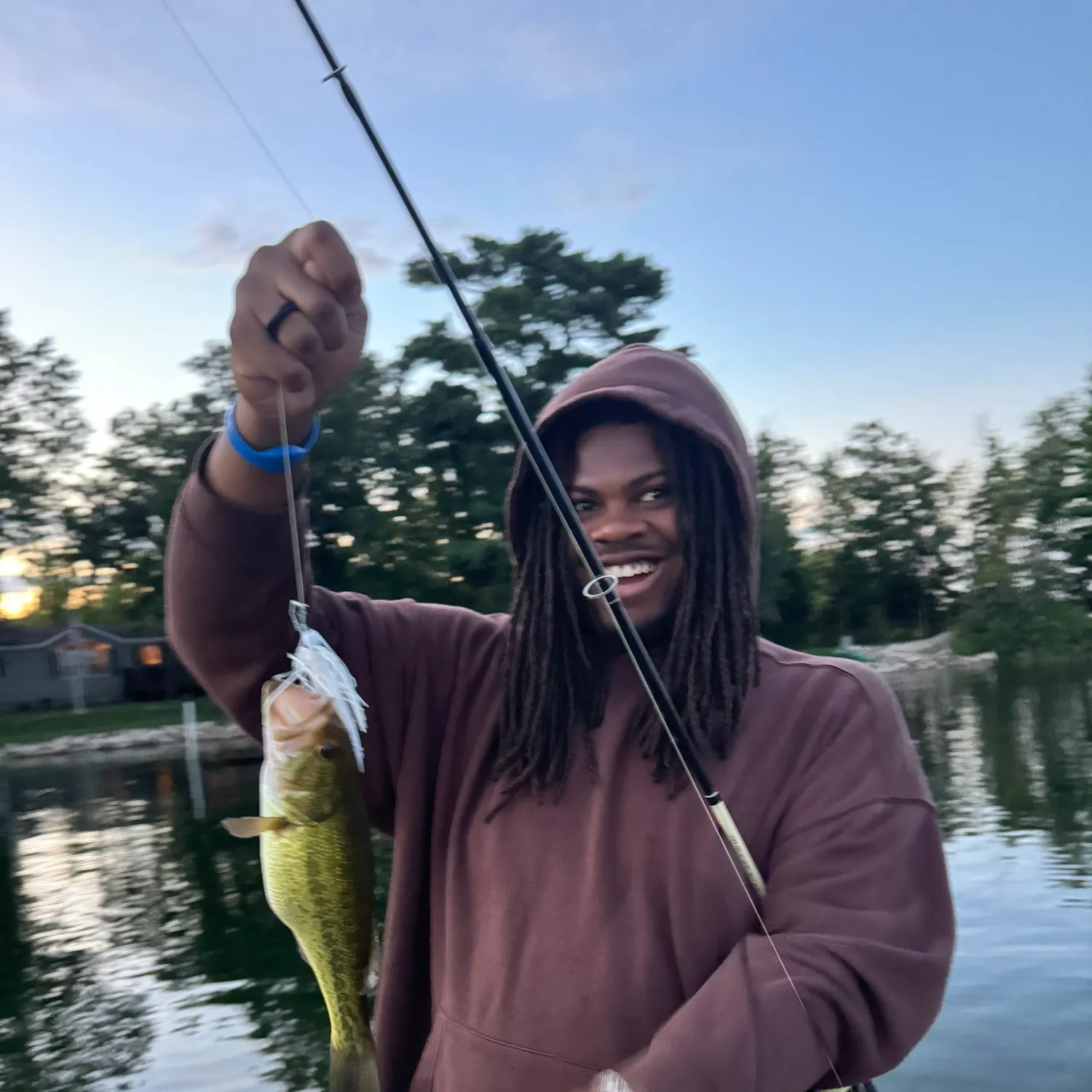 Largemouth bass caught on Fishbrain