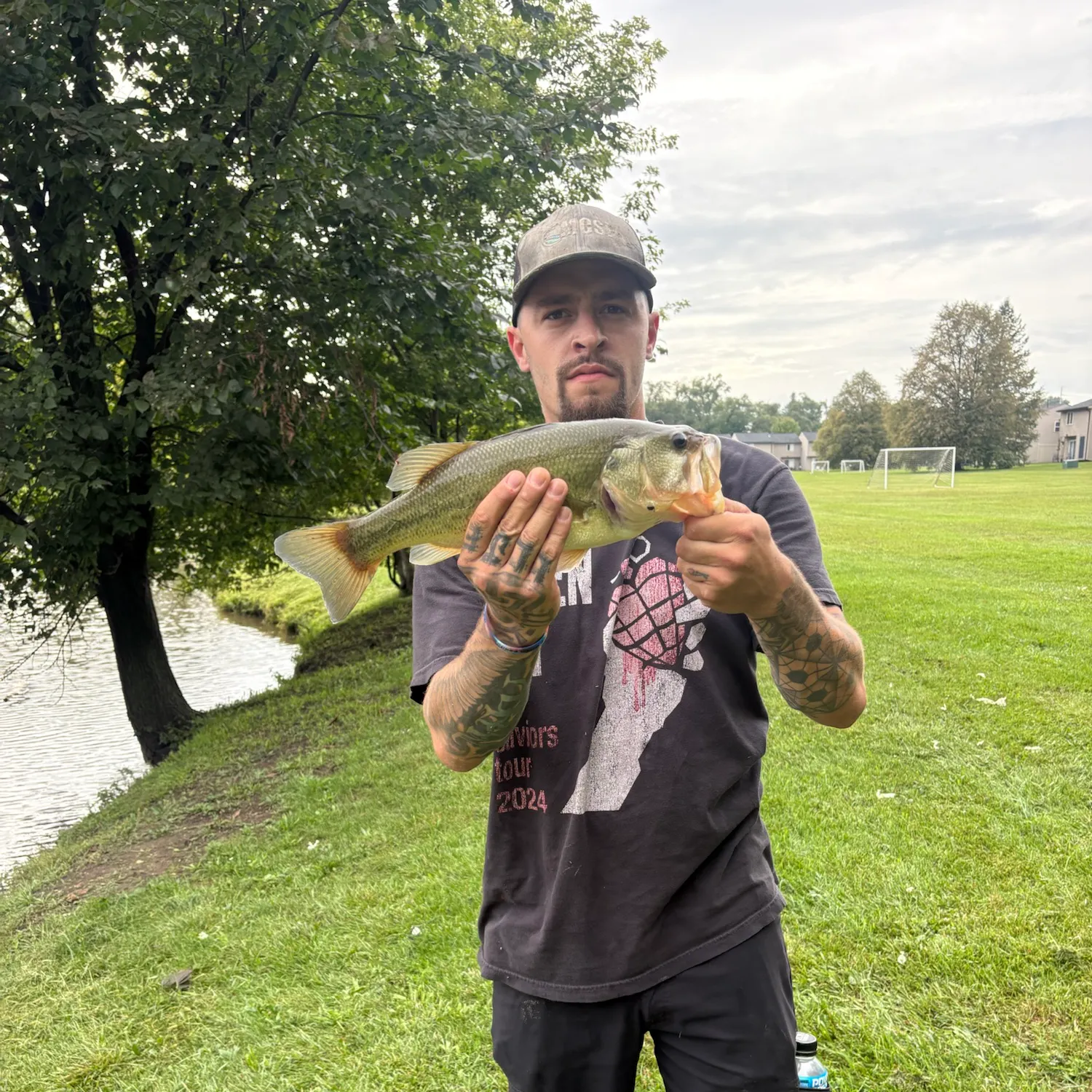 Largemouth bass caught on Fishbrain