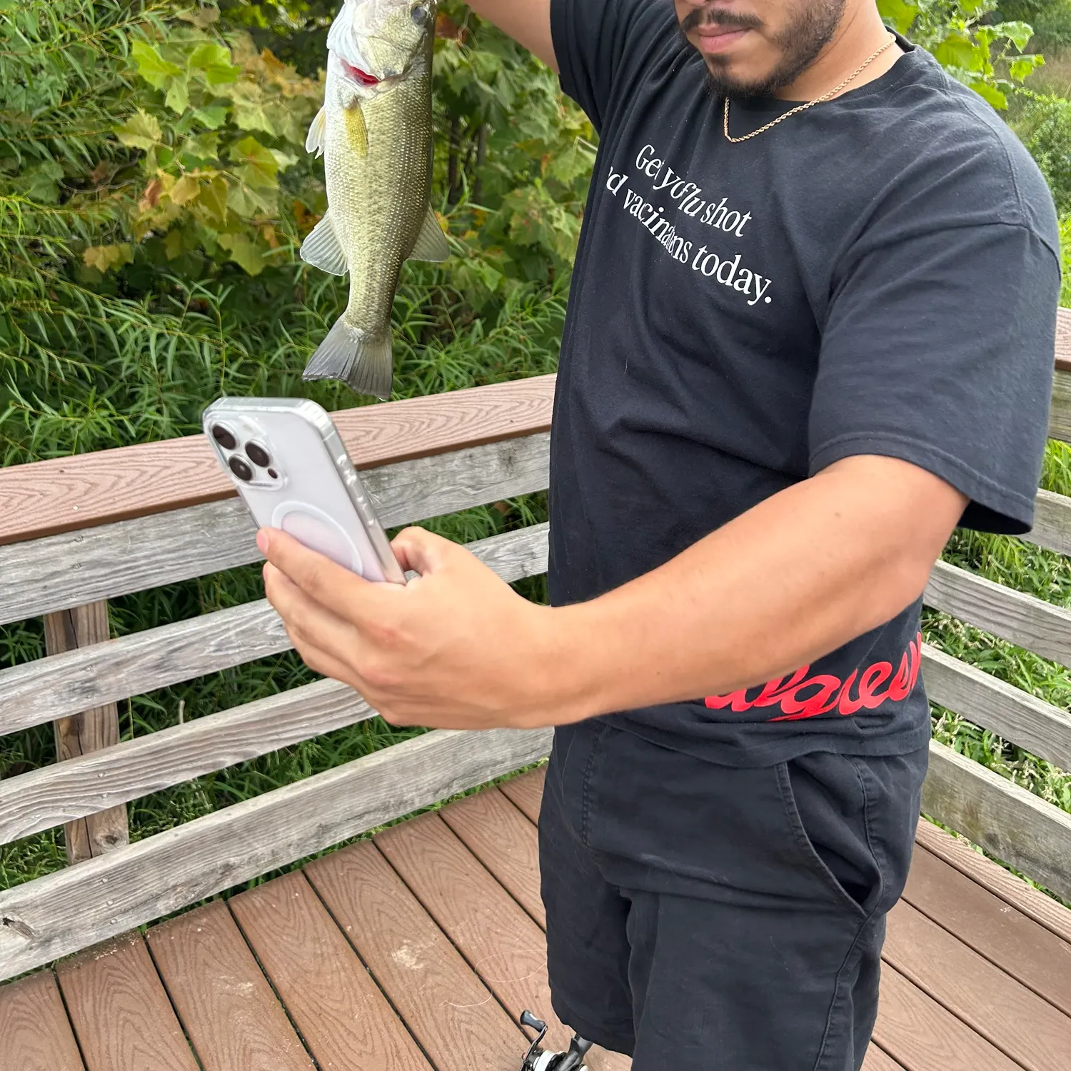 Largemouth bass caught on Fishbrain