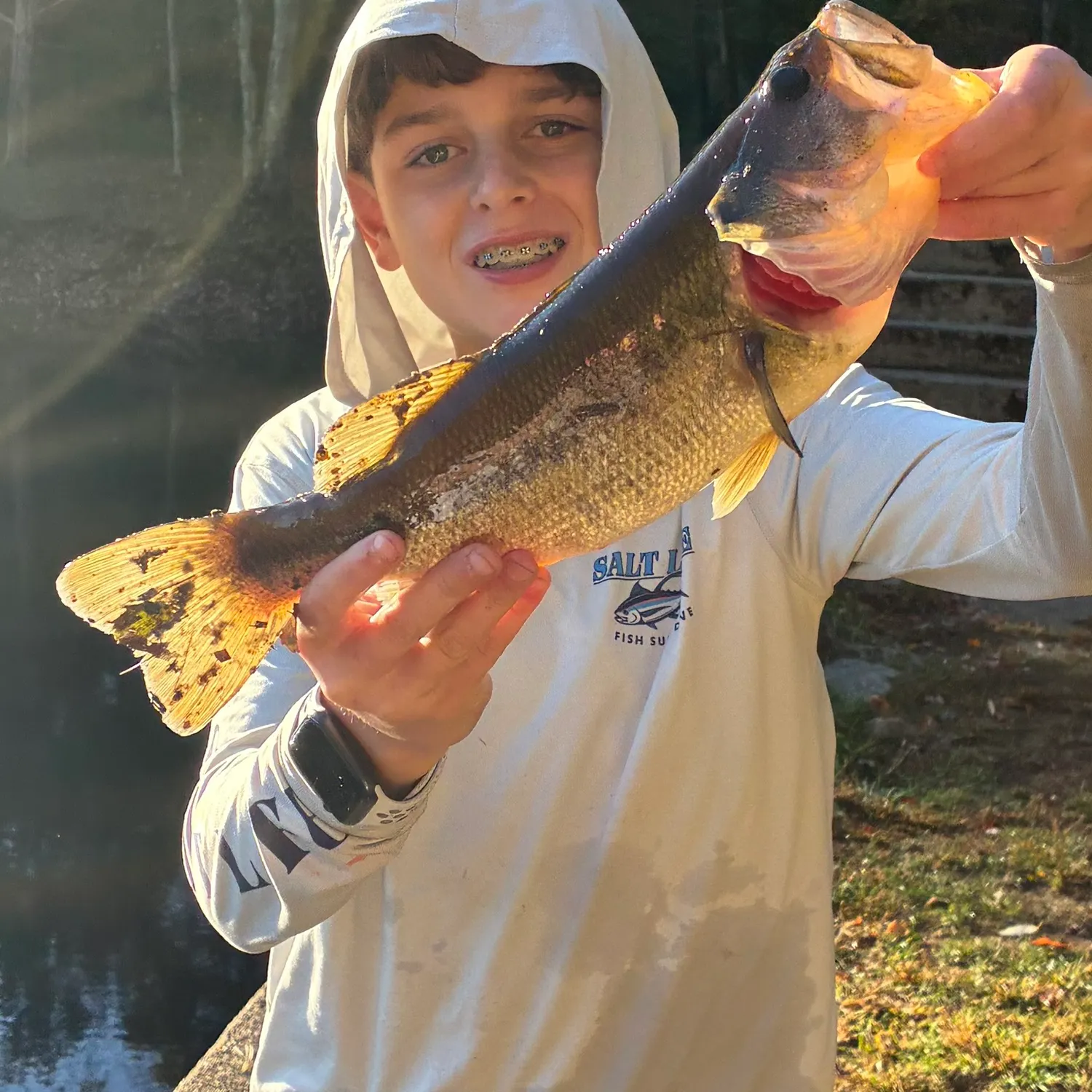 Largemouth bass caught on Fishbrain