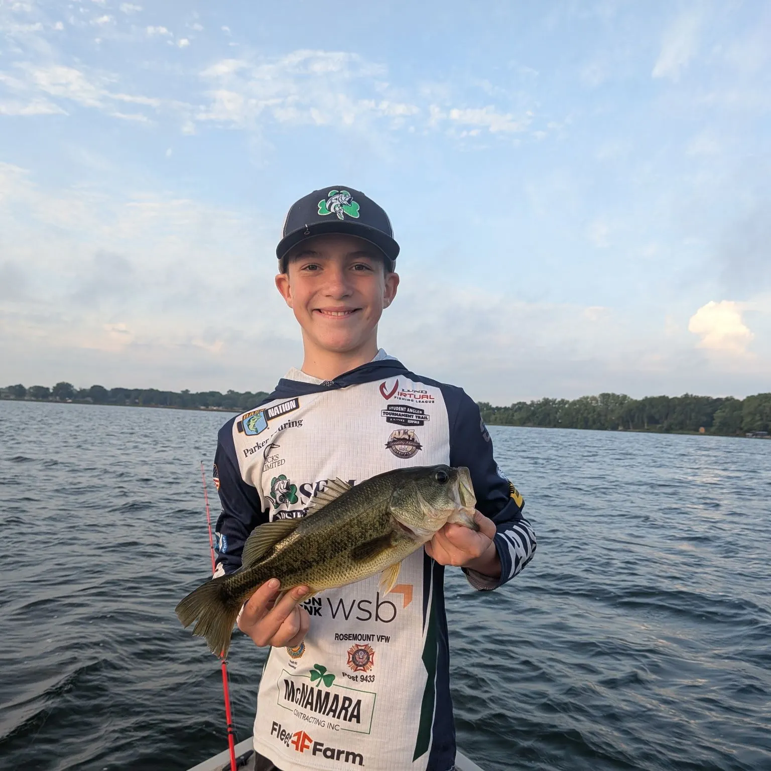 Largemouth bass caught on Fishbrain