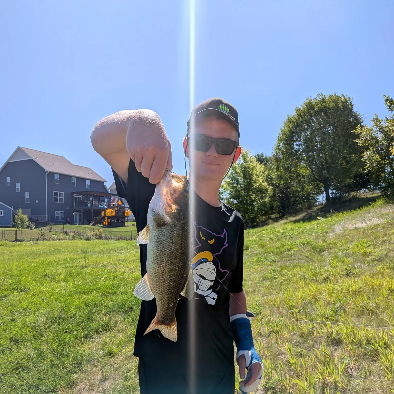 Largemouth bass caught on Fishbrain