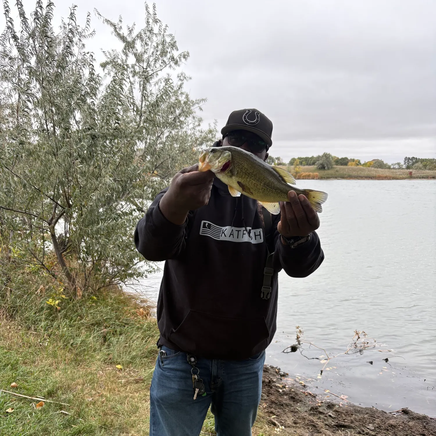 Largemouth bass caught on Fishbrain