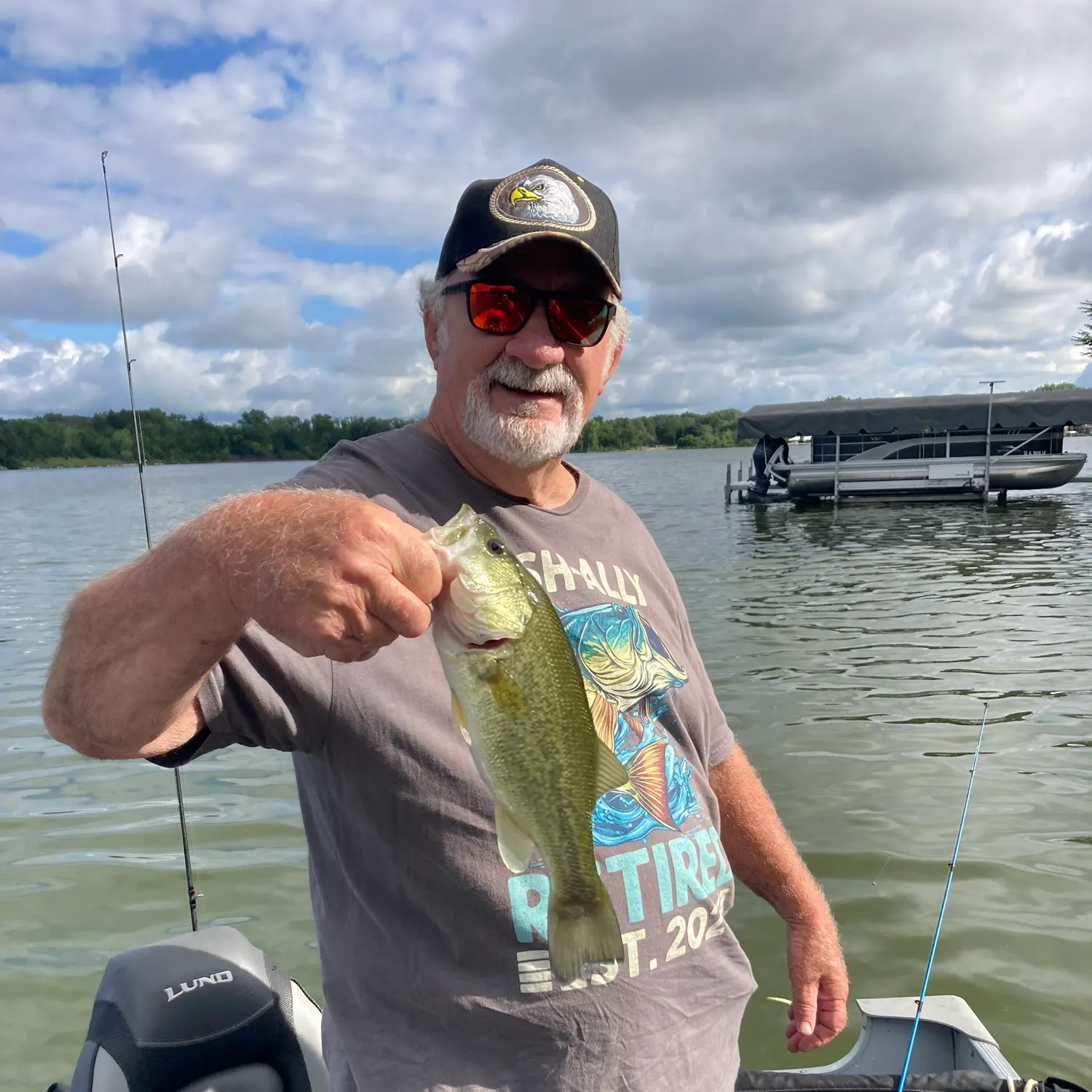 Largemouth bass caught on Fishbrain