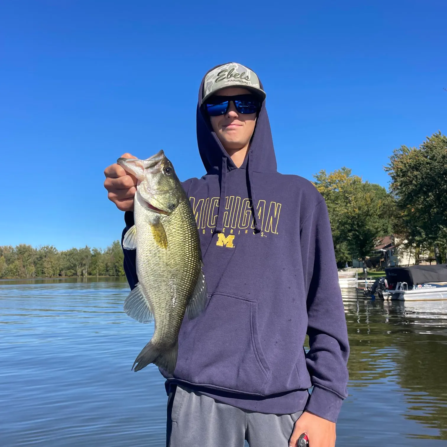 Largemouth bass caught on Fishbrain