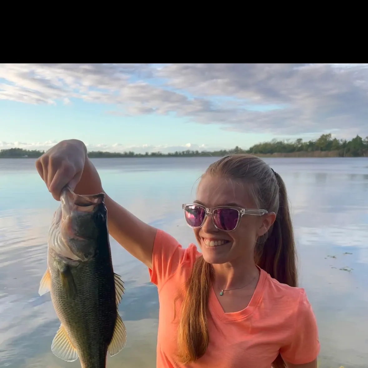 Largemouth bass caught on Fishbrain