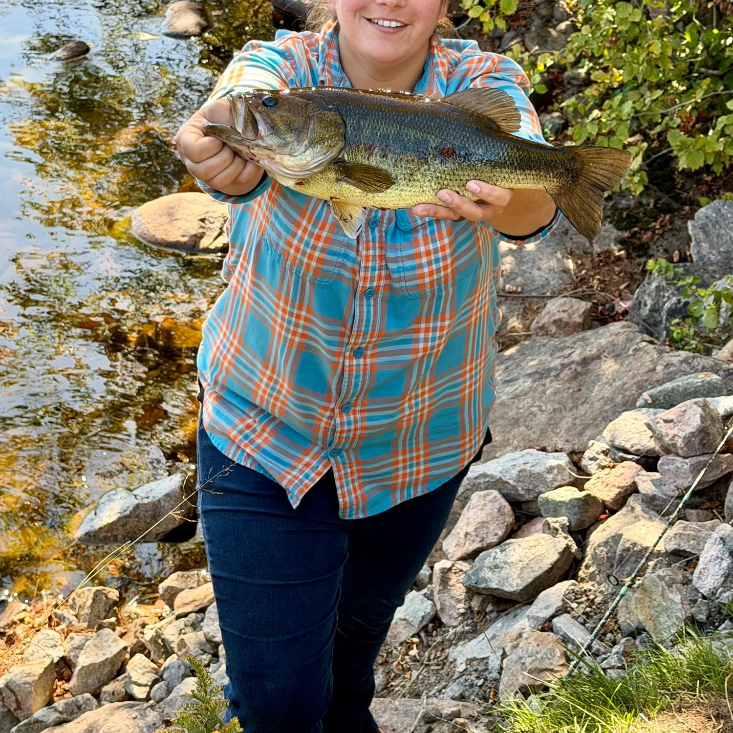 Largemouth bass caught on Fishbrain