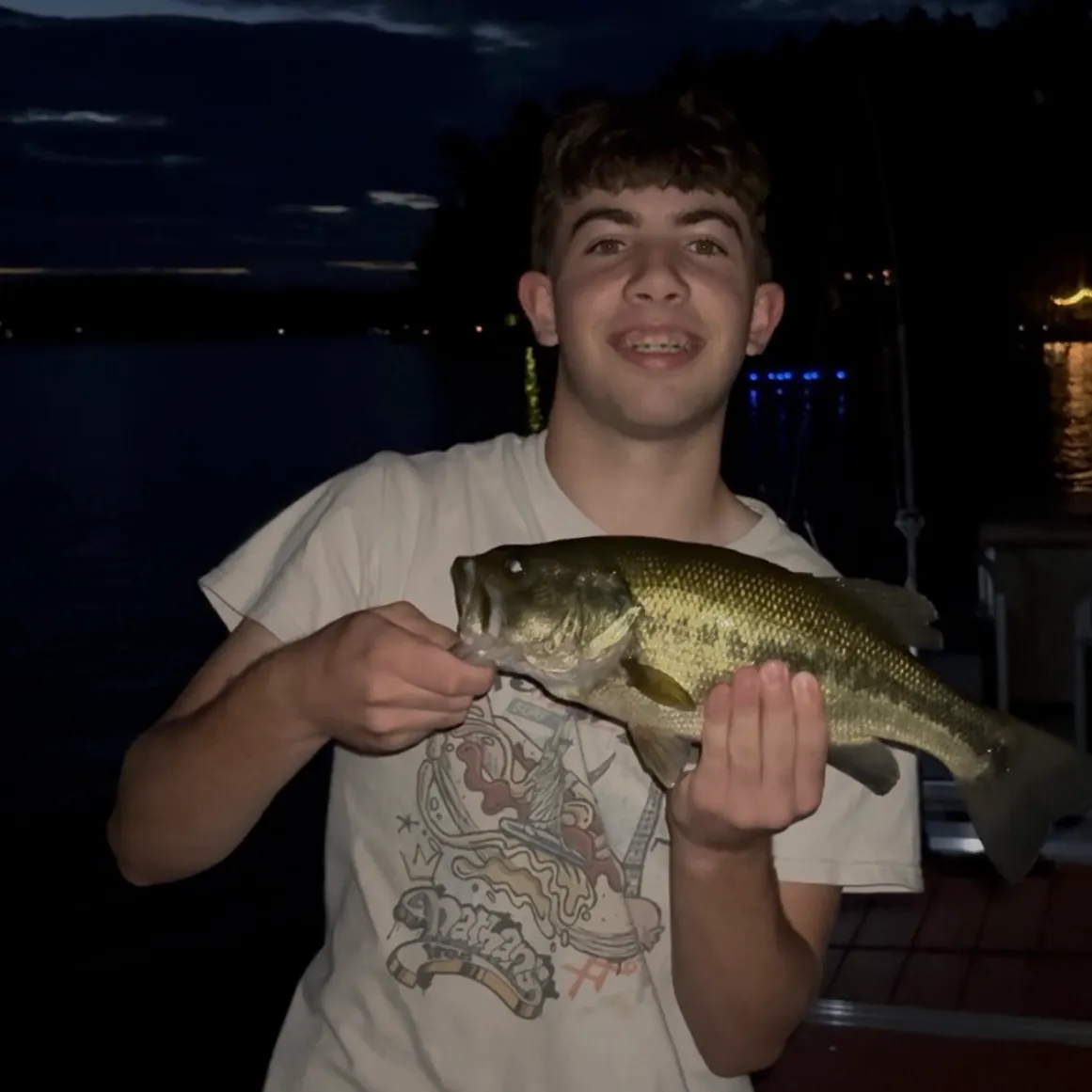 Largemouth bass caught on Fishbrain