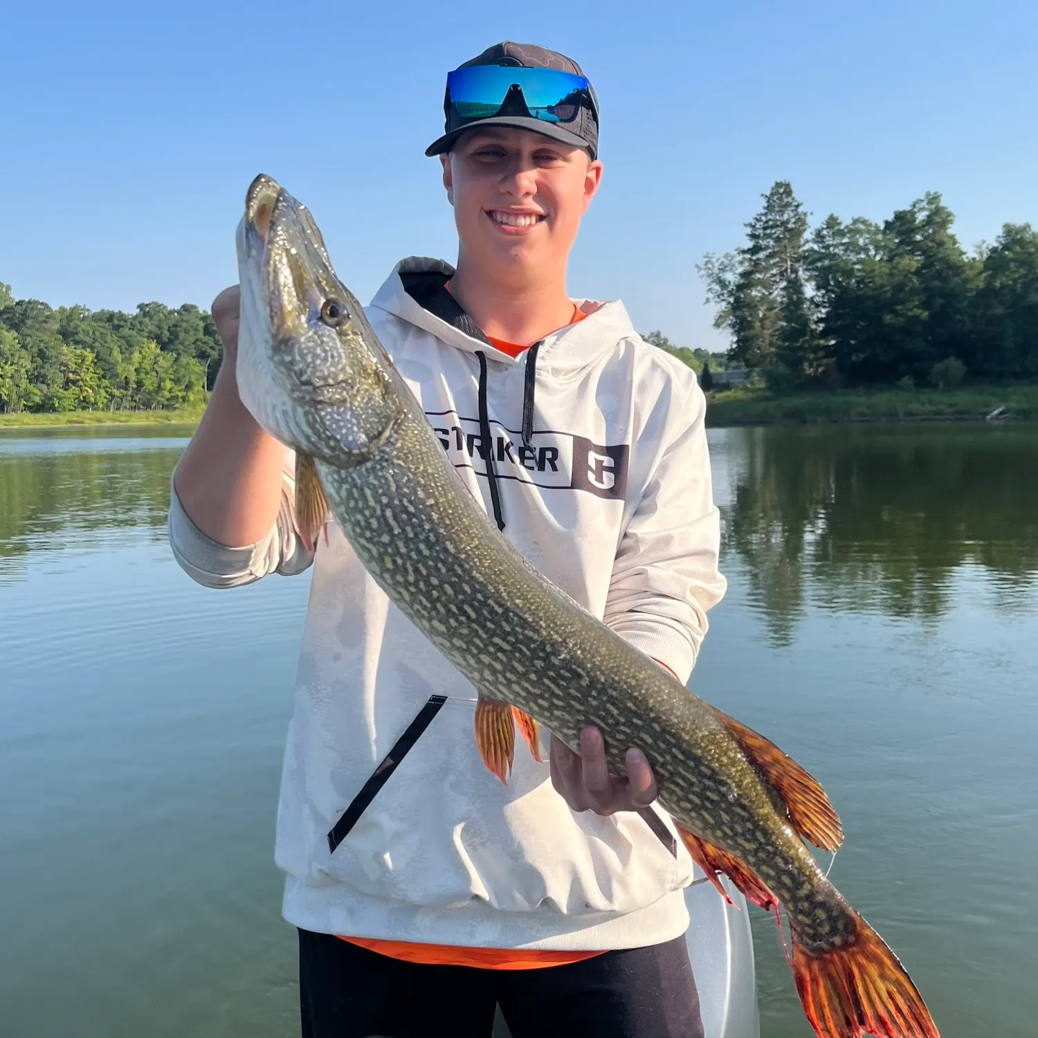 Northern pike caught on Fishbrain