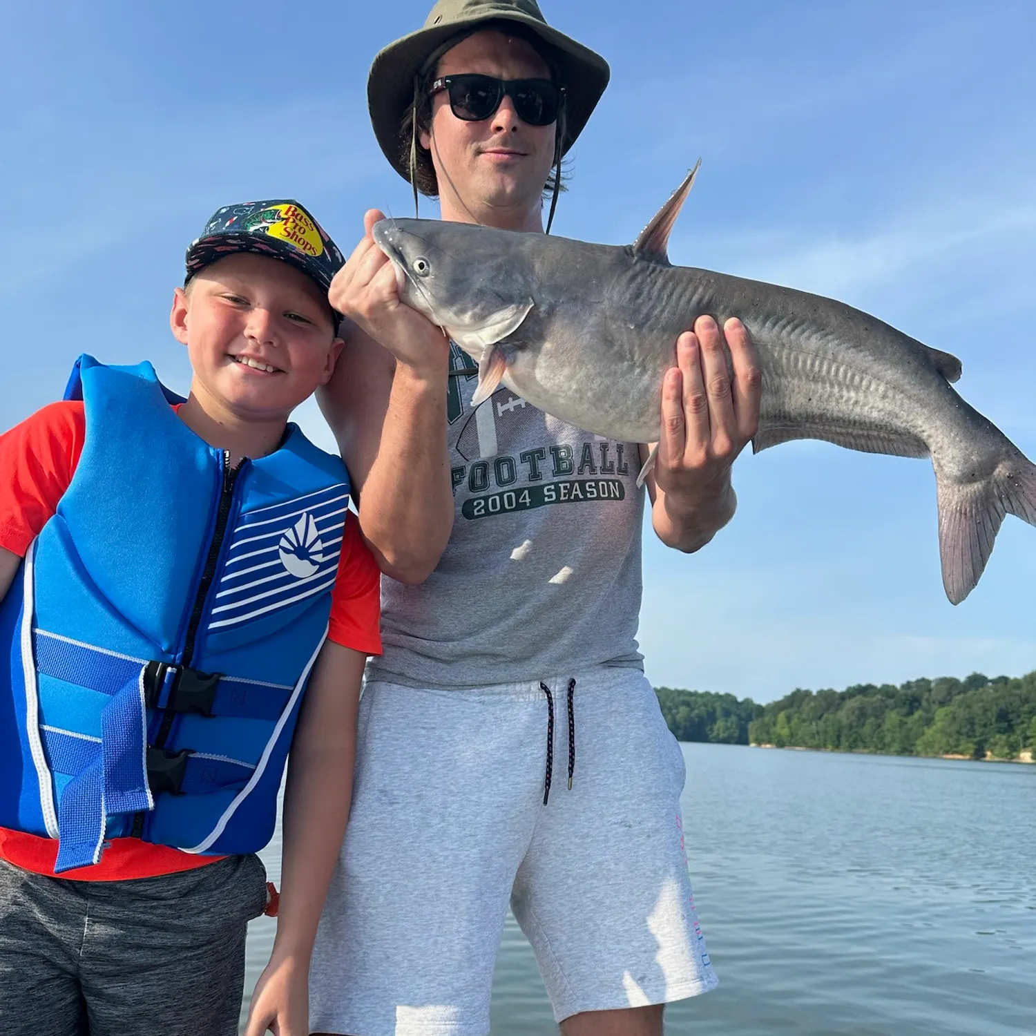 Blue catfish caught on Fishbrain