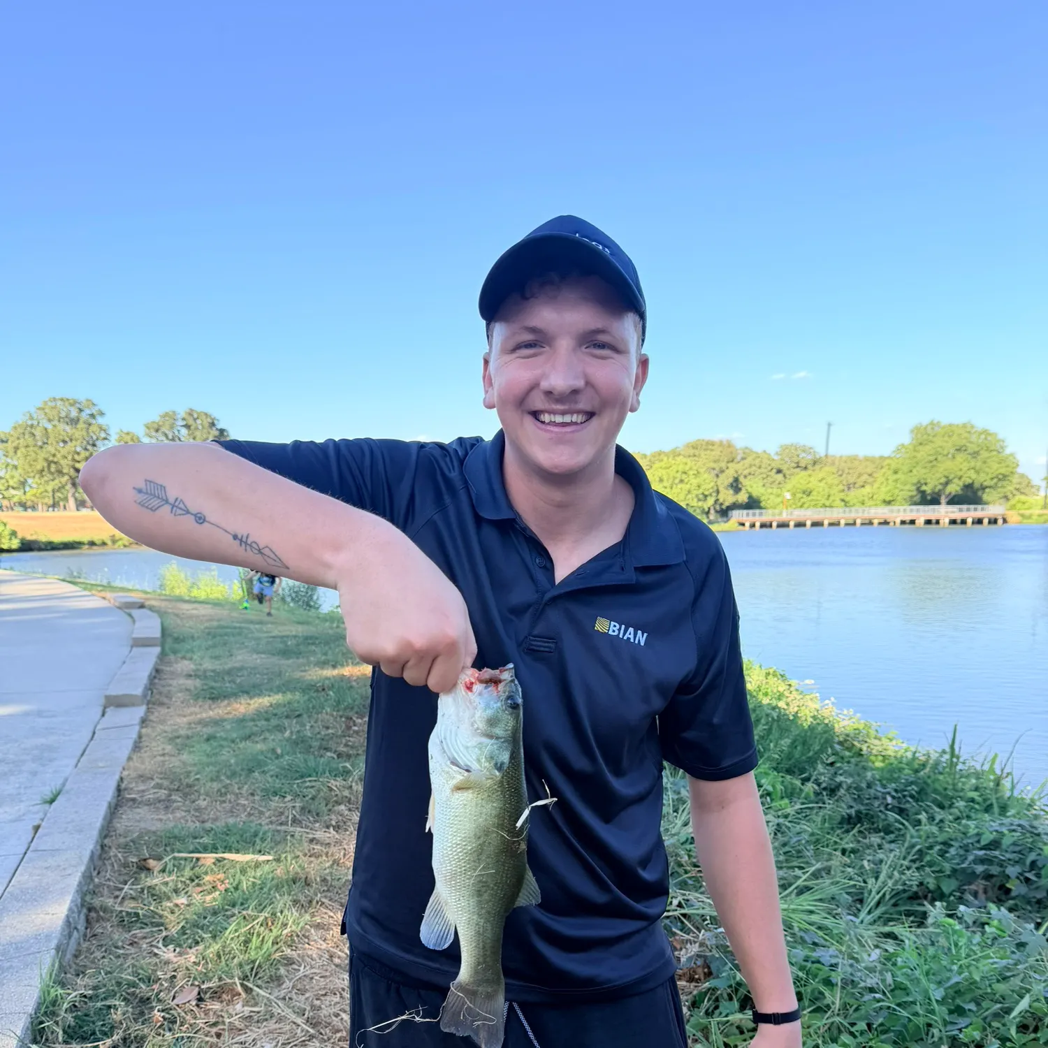 Largemouth bass caught on Fishbrain