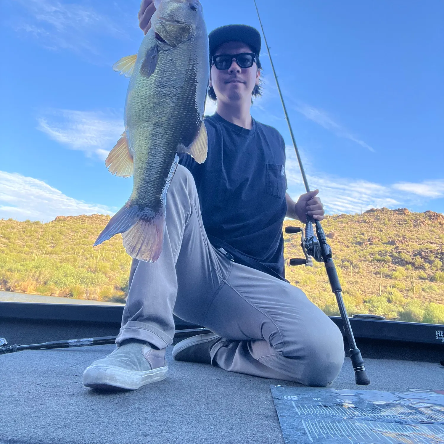 Largemouth bass caught on Fishbrain