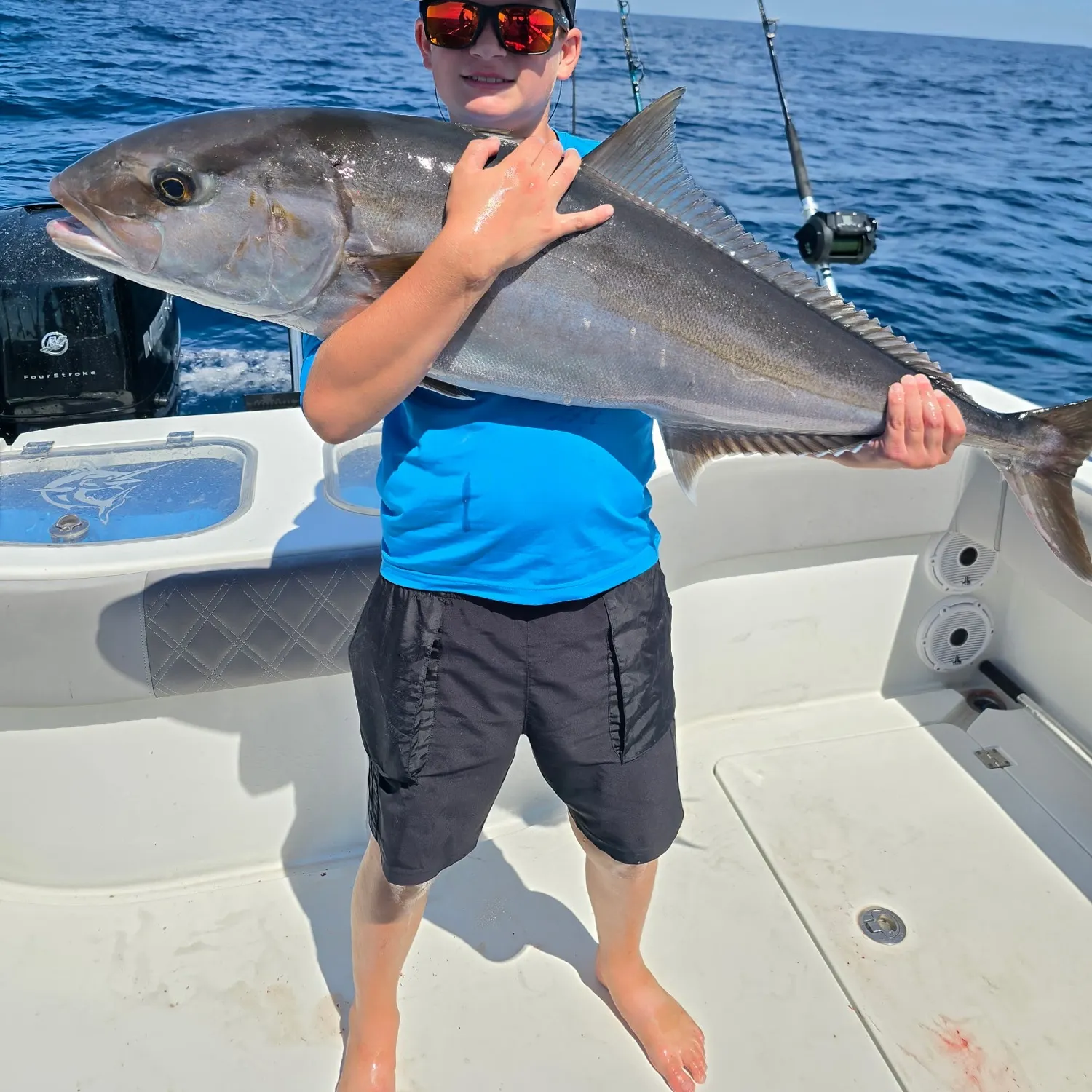 Greater amberjack caught on Fishbrain