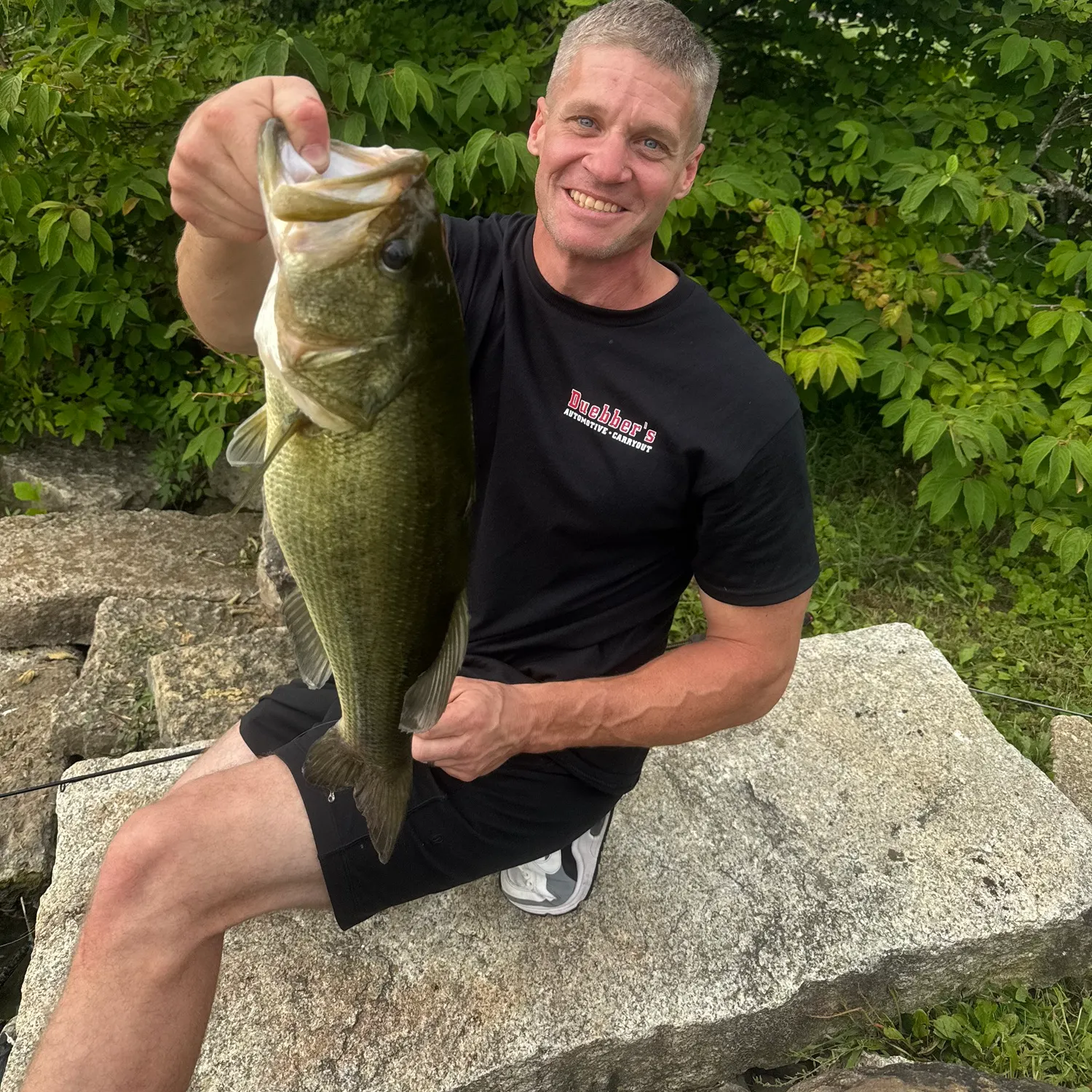Largemouth bass caught on Fishbrain