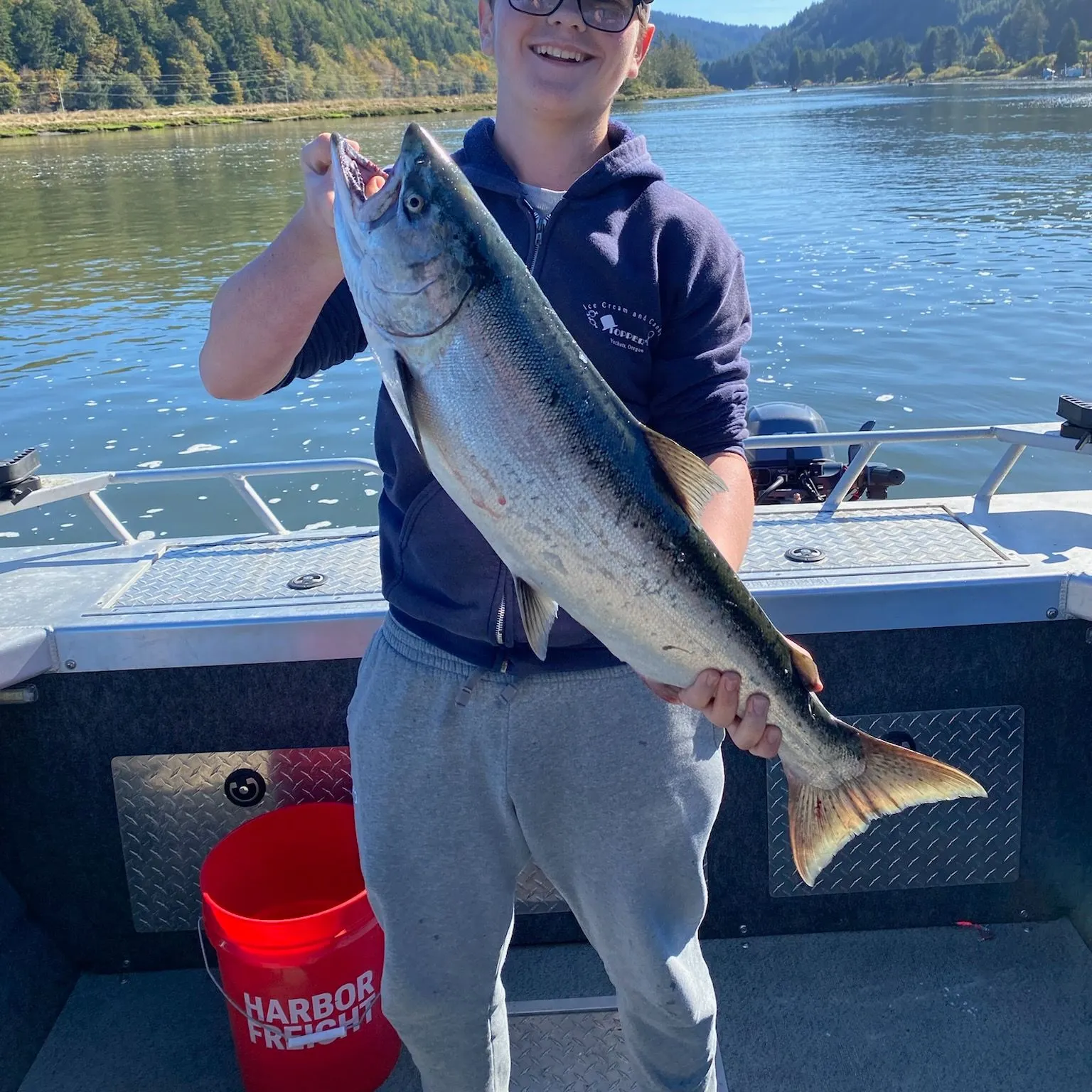 Chinook salmon caught on Fishbrain