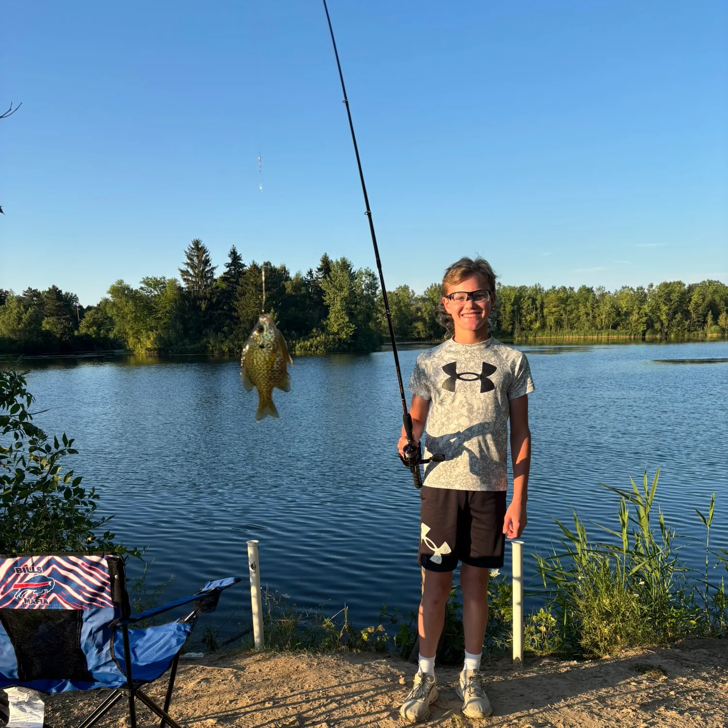 Pumpkinseed caught on Fishbrain