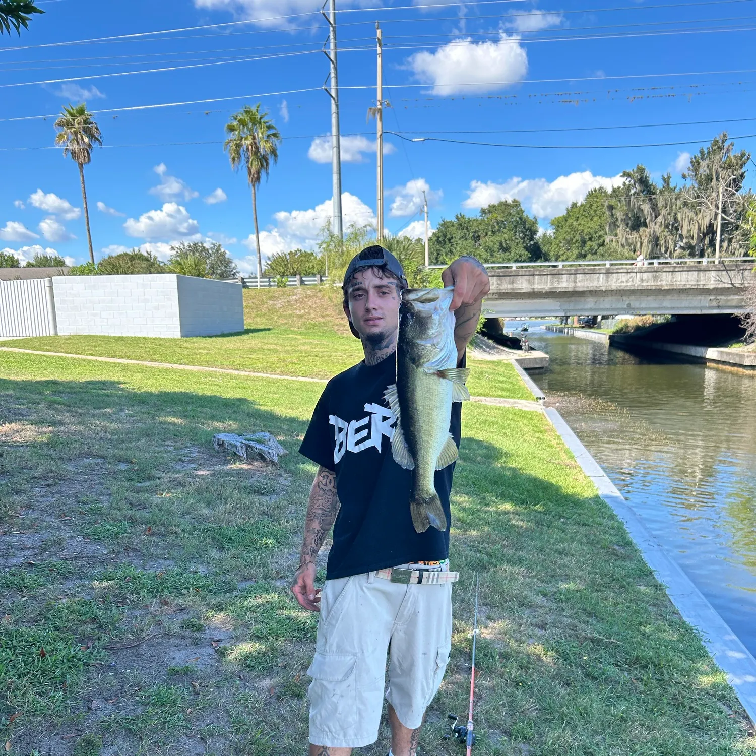 Largemouth bass caught on Fishbrain