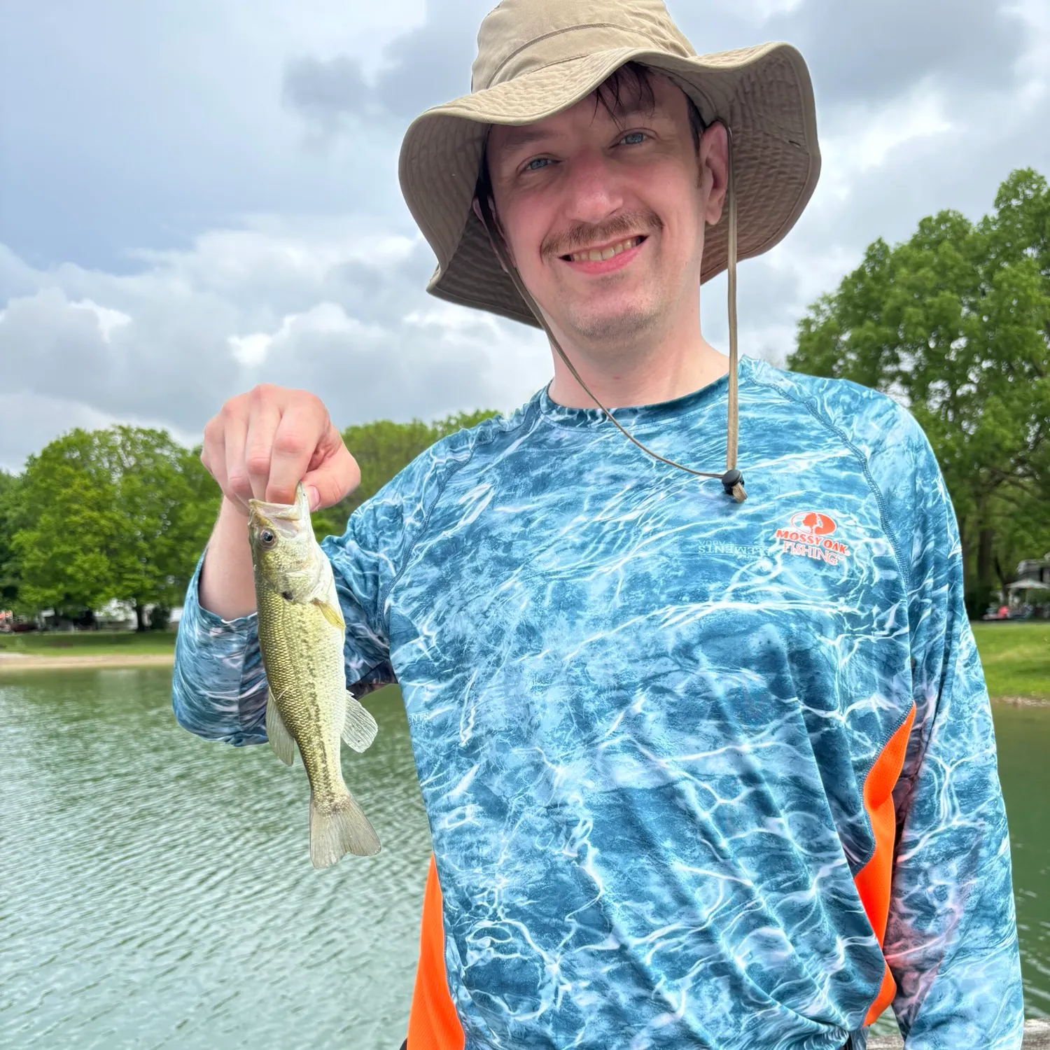 Largemouth bass caught on Fishbrain